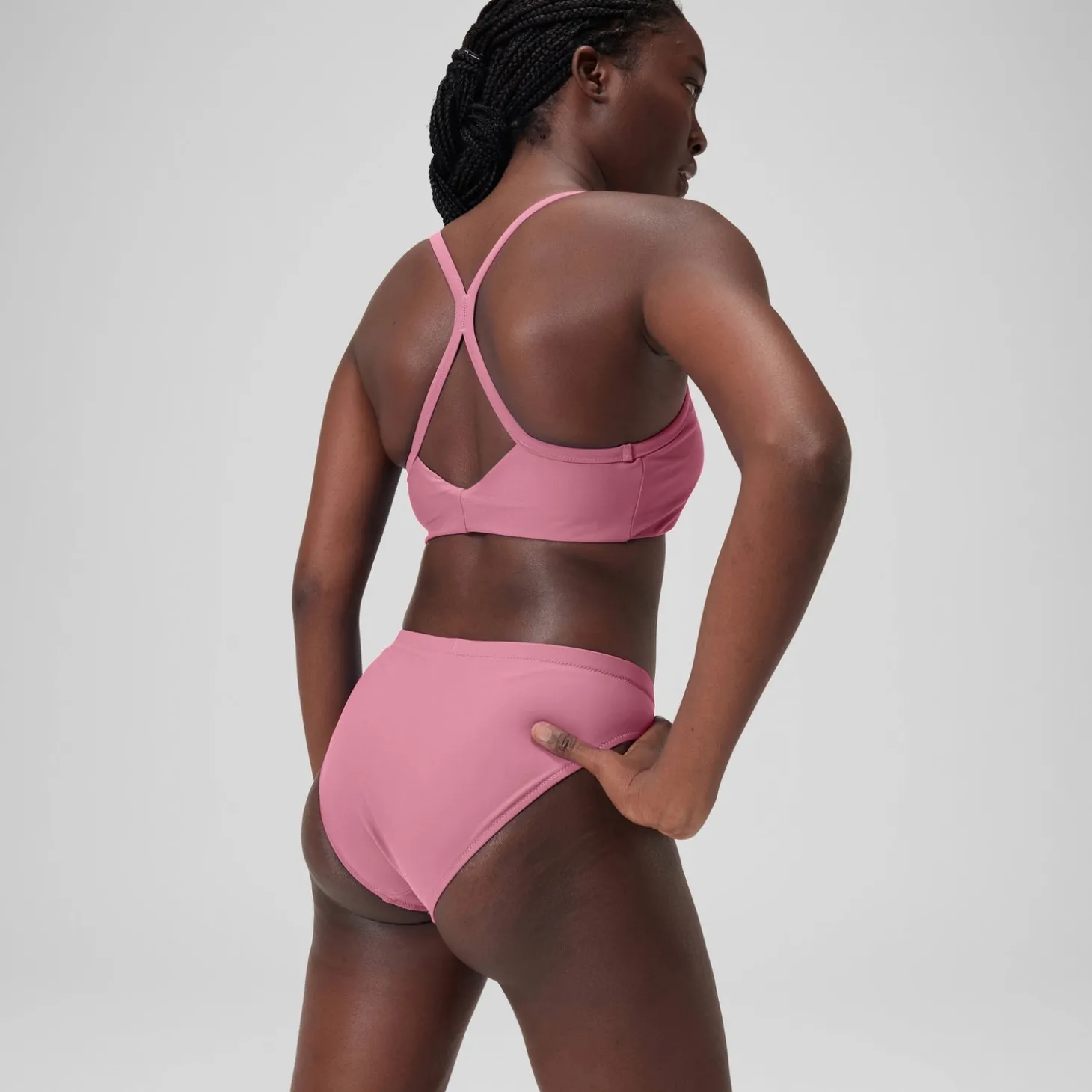 Cheap Bas de bikini classique uni Femme Rose Femme Maillots 2 Pièces | Maillots 1 Pièce
