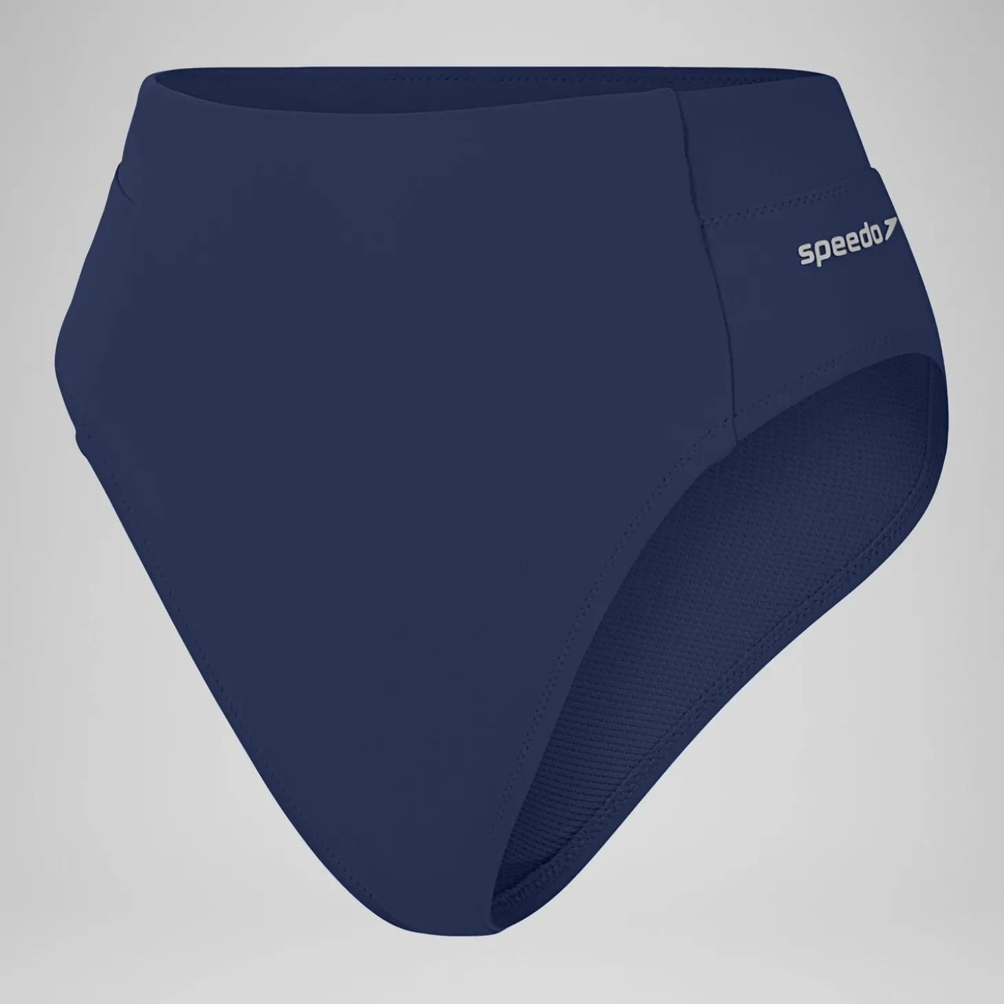 Sale Bas uni taille haute pour Femmes Bleu céruléen Femme Maillots 2 Pièces