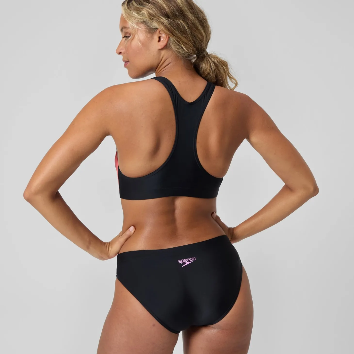 Best Bikini Femme bicolore Splice 2.0 noir/rose Femme Maillots 2 Pièces