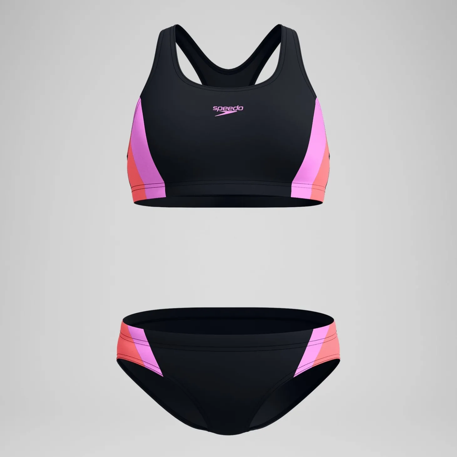 Best Bikini Femme bicolore Splice 2.0 noir/rose Femme Maillots 2 Pièces