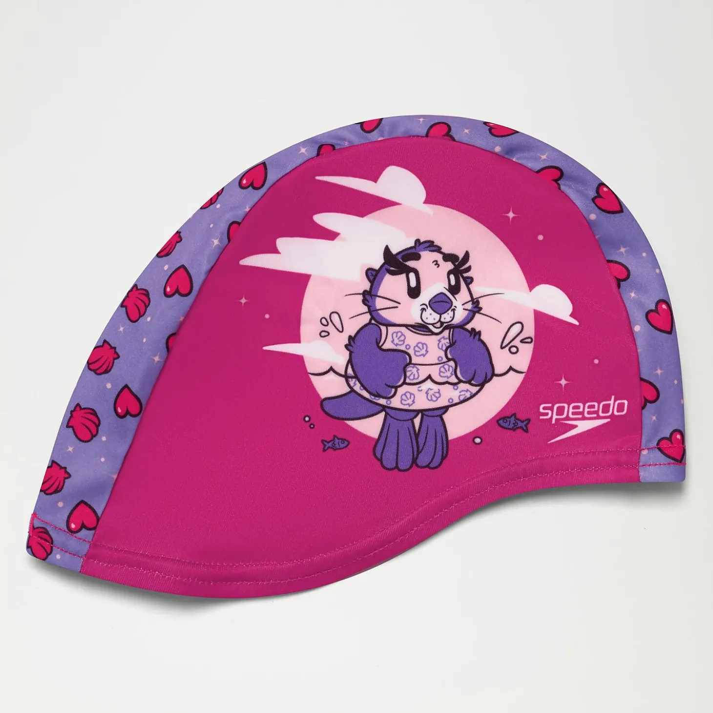 Sale Bonnet Bébé en polyester Learn to Swim Aria la loutre de mer violet/rose Femme | Accessoires D'entraînement