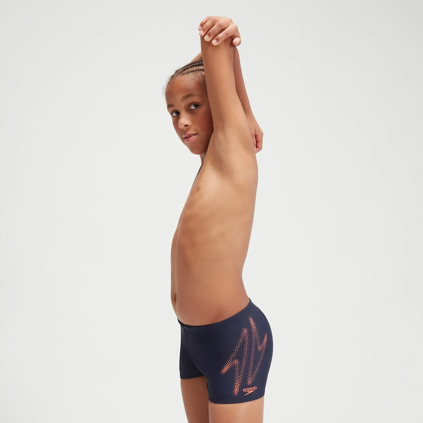 Fashion Boxer de bain Garçon HyperBoom Logo Placement bleu marine/orange Enfant Maillot De Bain Garçons | Maillots De Bain