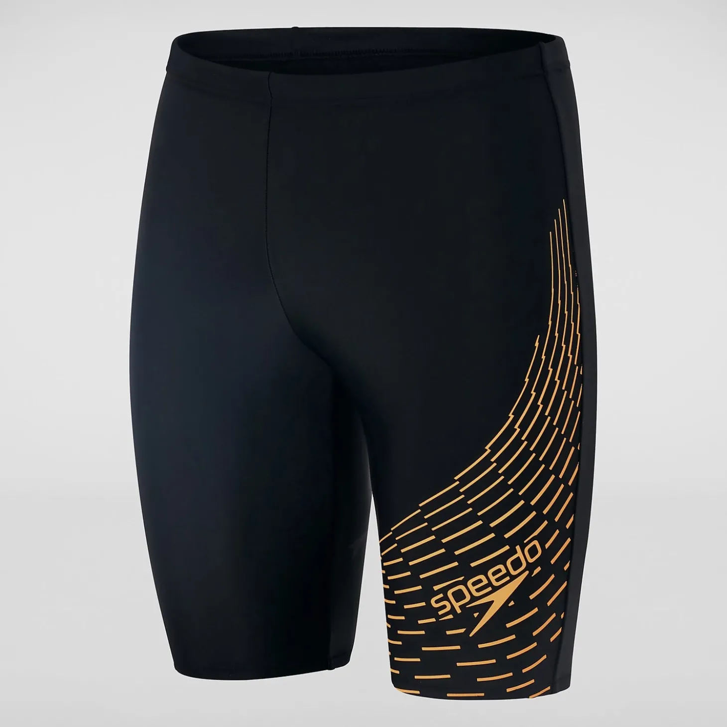 New Boxer de bain Homme Allover coupe en V noir/orange Homme Aquashorts