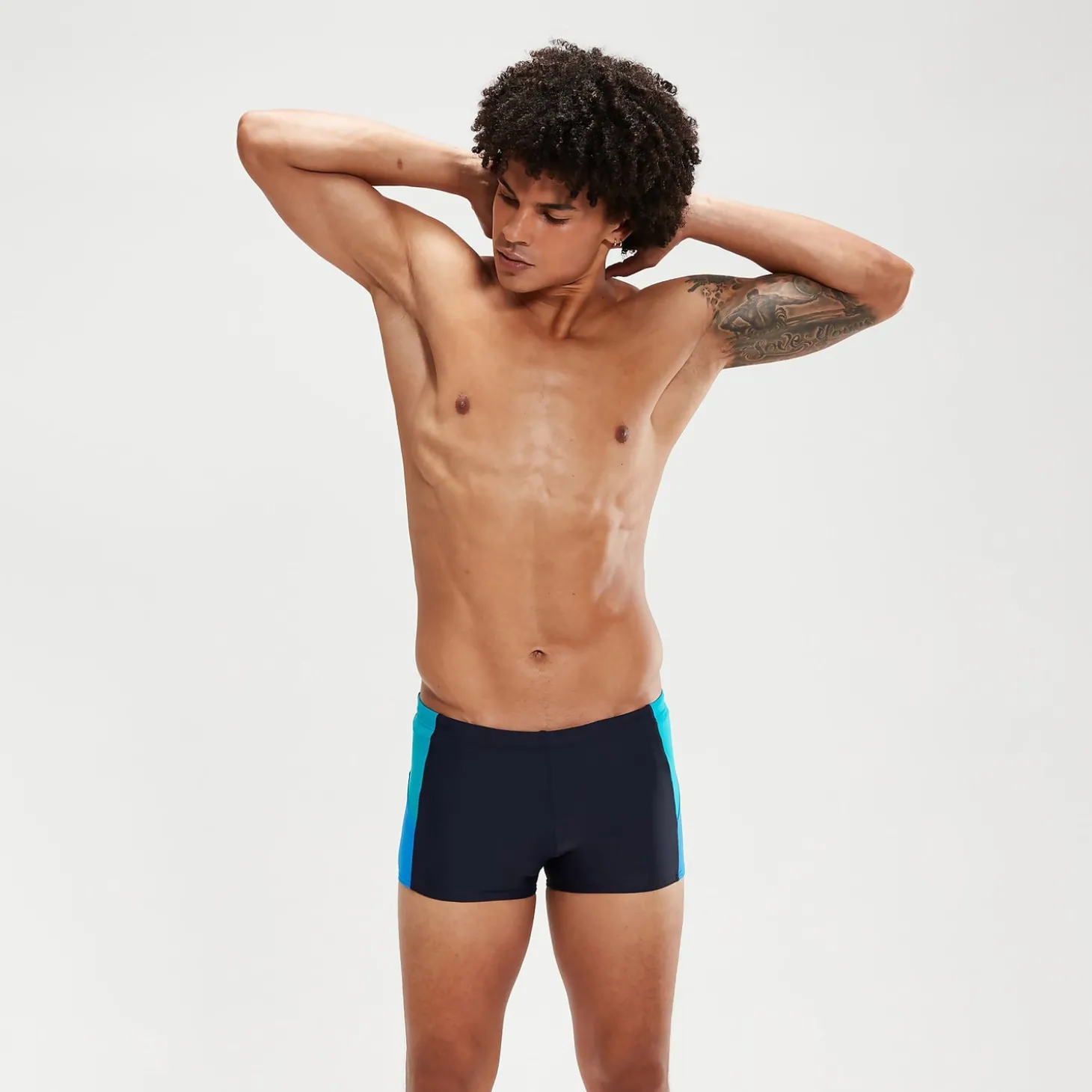 Fashion Boxer de bain Homme Dive bleu marine/aqua Homme Aquashorts