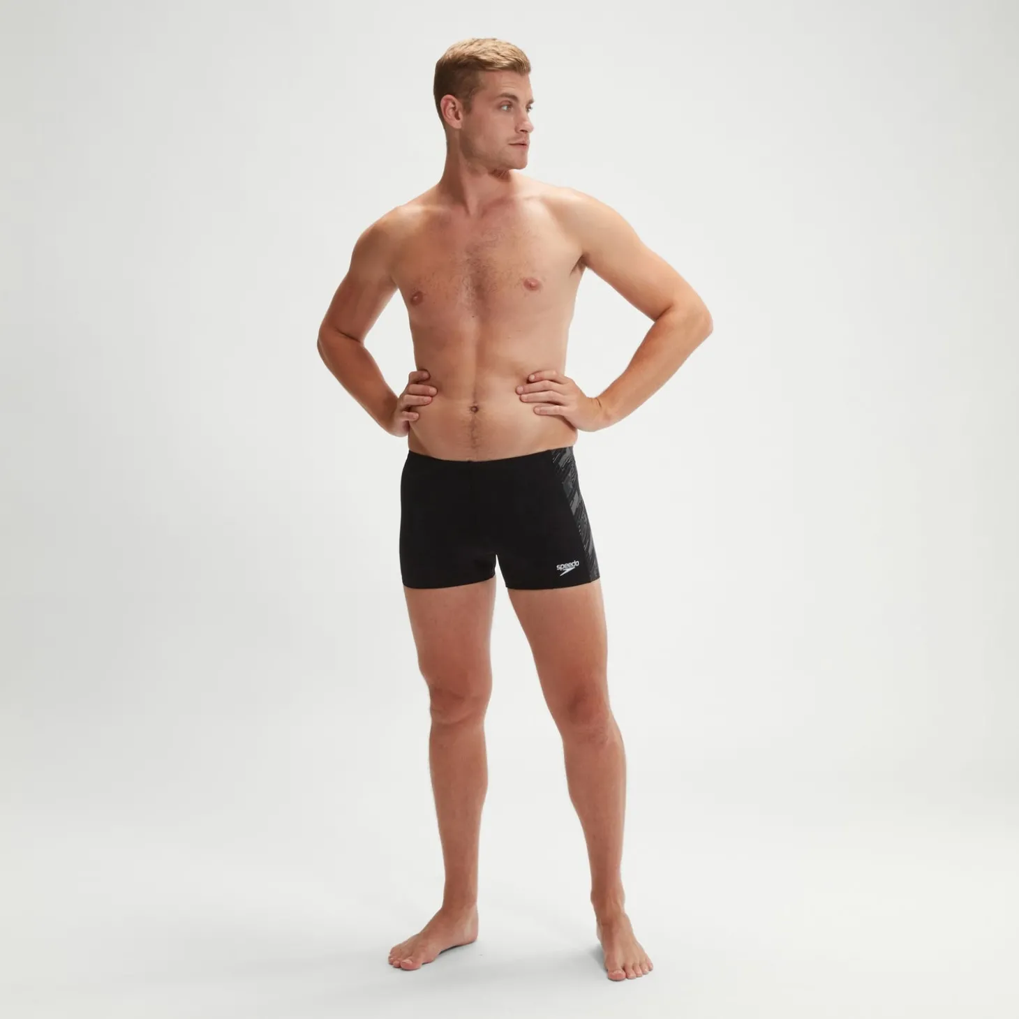Clearance Boxer de bain Homme HyperBoom Panel noir/gris Homme Aquashorts