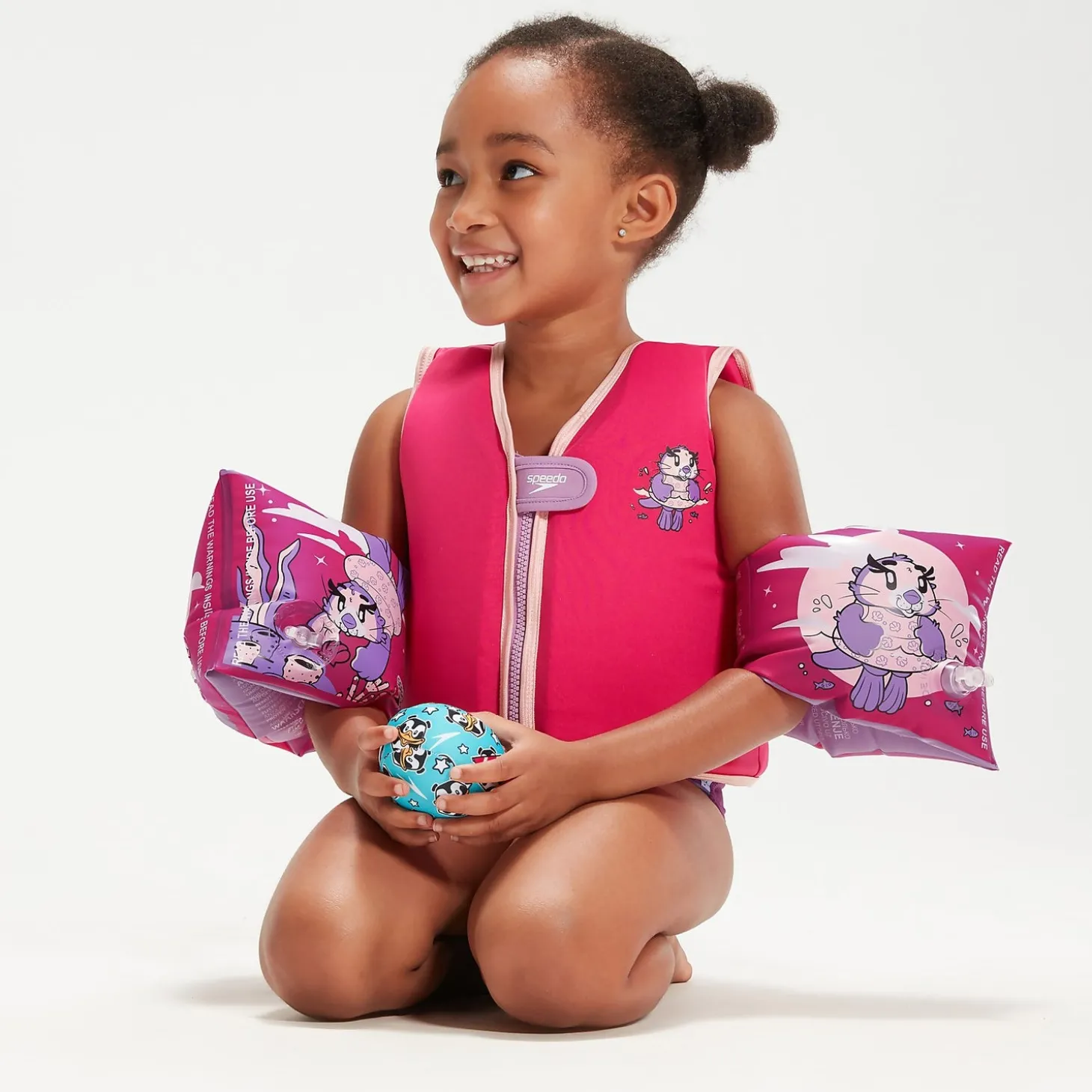 Flash Sale Brassards Bébé Learn to Swim Aria la loutre de mer rose Enfant Accessoires D'apprentissage | Jouets D'éveil