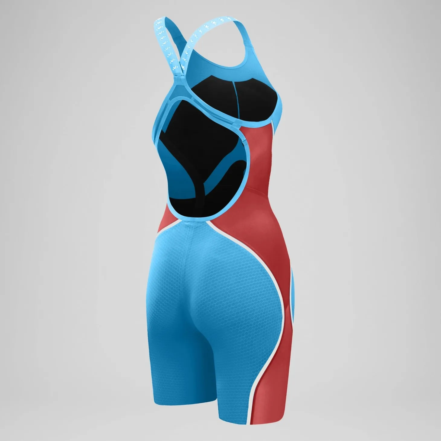 Clearance Combinaison partielle à dos ouvert - Fastskin LZR Pure Intent 2.0 pour Femmes Bleu/Rouge Femme Compétition