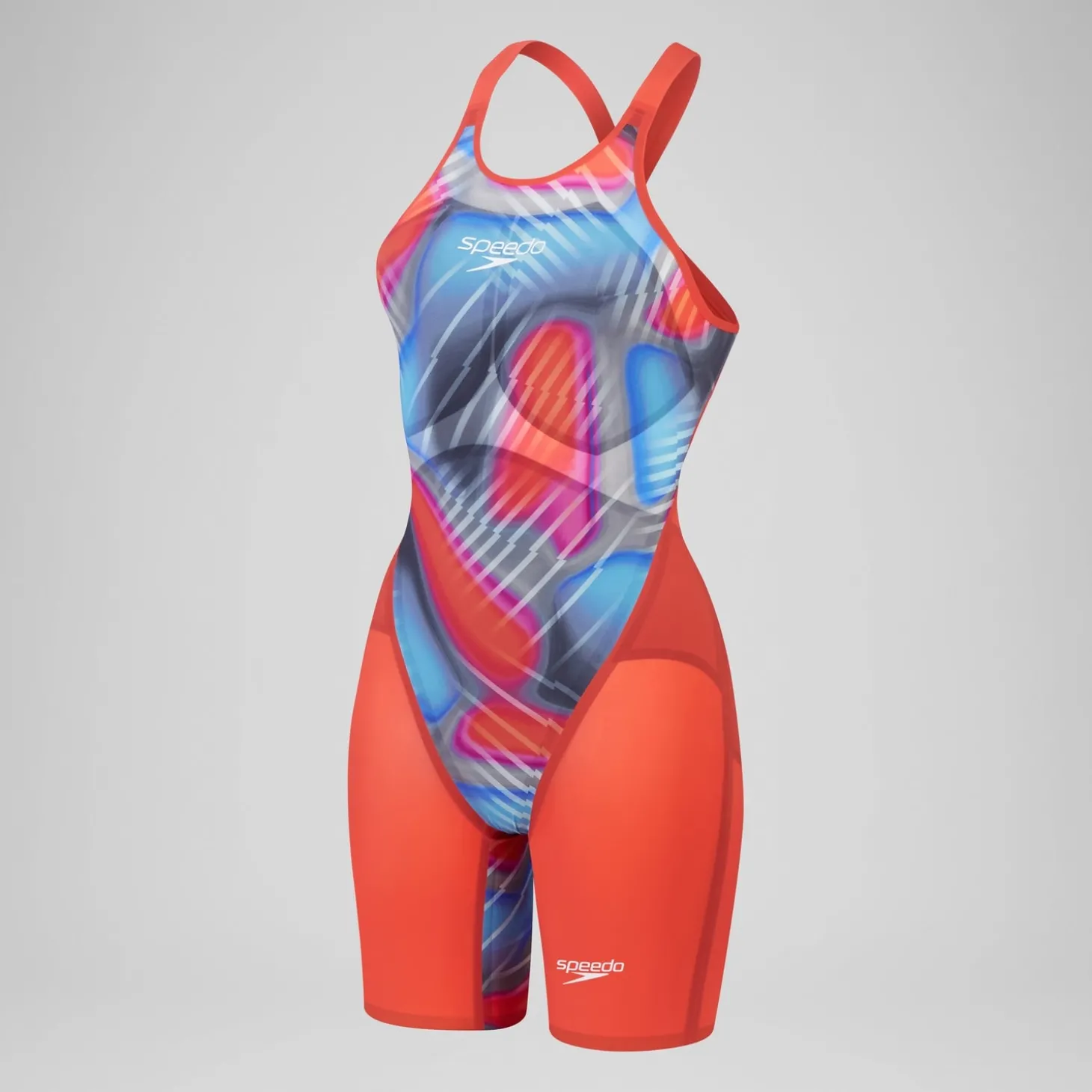 Outlet Combinaison partielle à dos ouvert - Fastskin LZR Pure Valor 2.0 pour Femmes Bleu/Rouge Femme Compétition