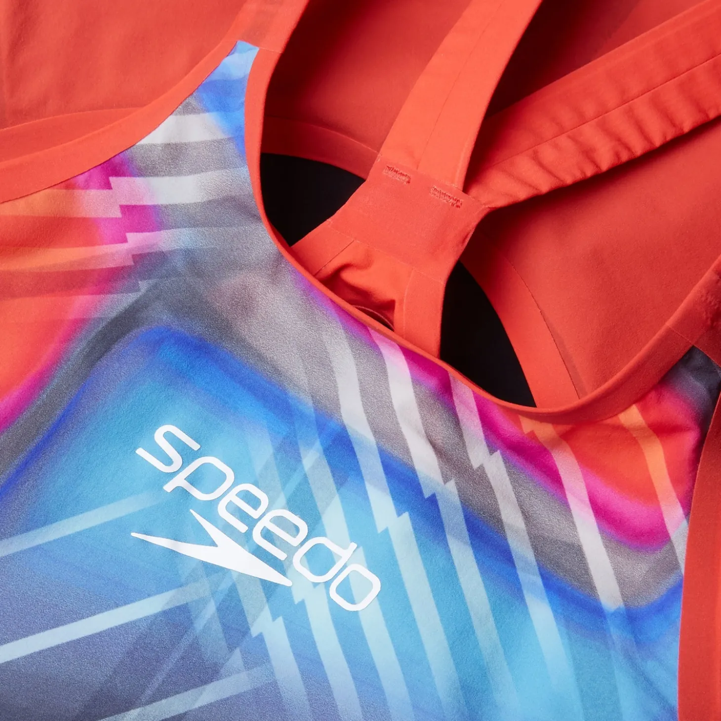 Outlet Combinaison partielle à dos ouvert - Fastskin LZR Pure Valor 2.0 pour Femmes Bleu/Rouge Femme Compétition