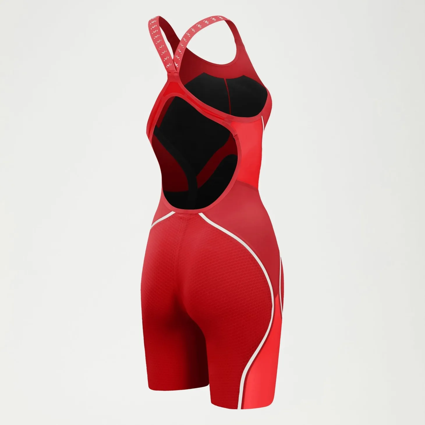 Best Combinaison partielle dos ouvert Femme Fastskin LZR Pure Intent 2.0 Rouge/Blanc Femme Compétition