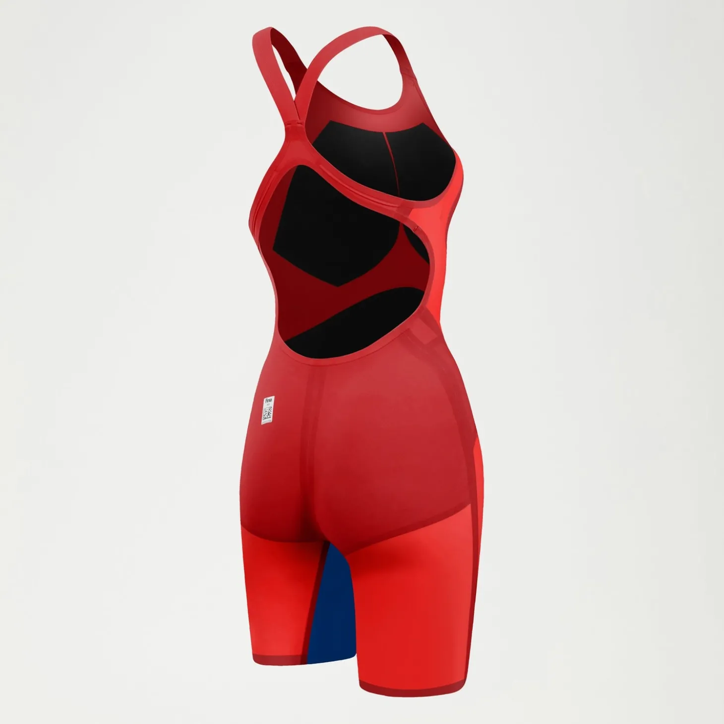 Flash Sale Combinaison partielle dos ouvert Femme Fastskin LZR Pure Valor 2.0 Rouge/Bleu Femme Compétition