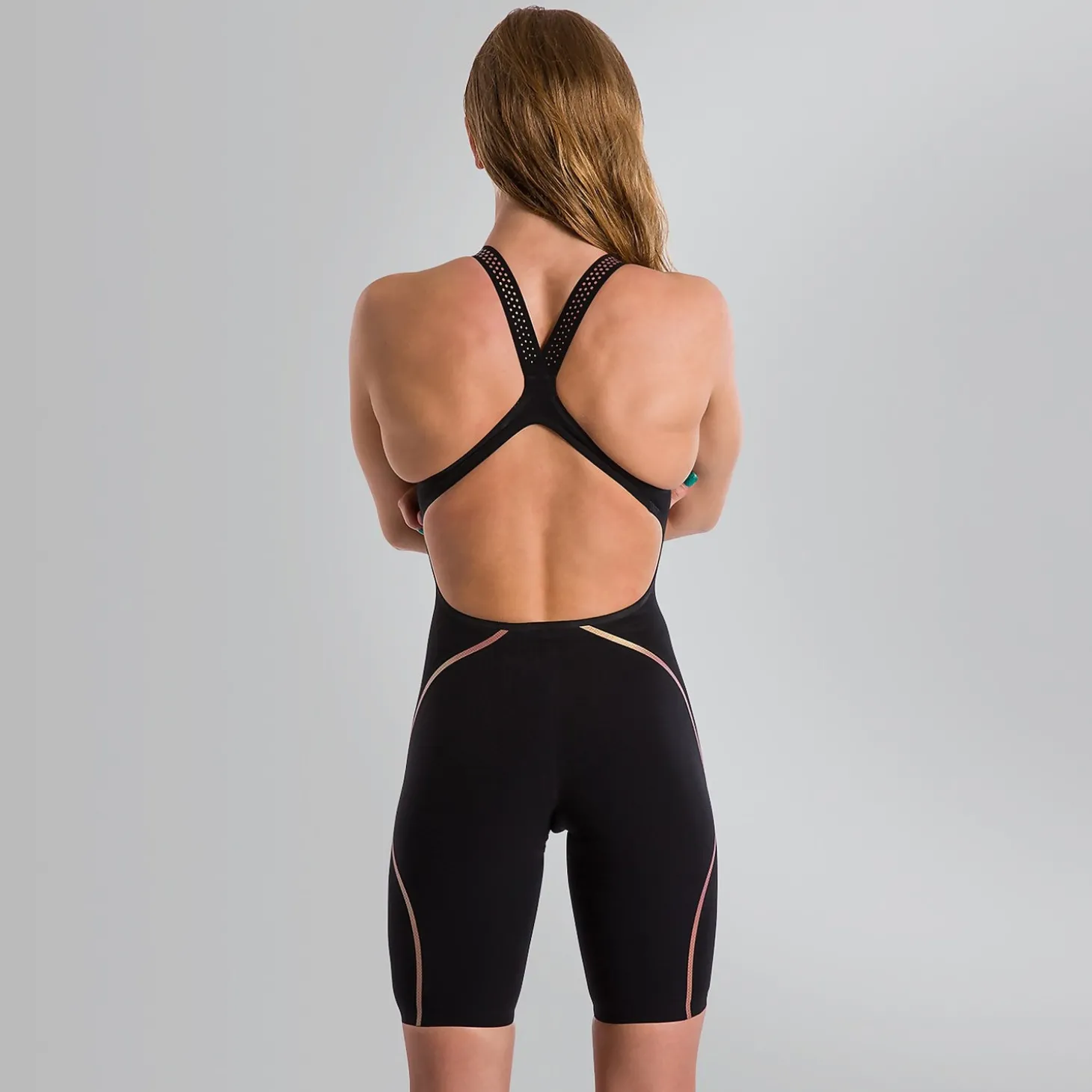 Best Combinaison partielle Femme LZR Pure Intent dos ouvert noir/doré Femme Compétition