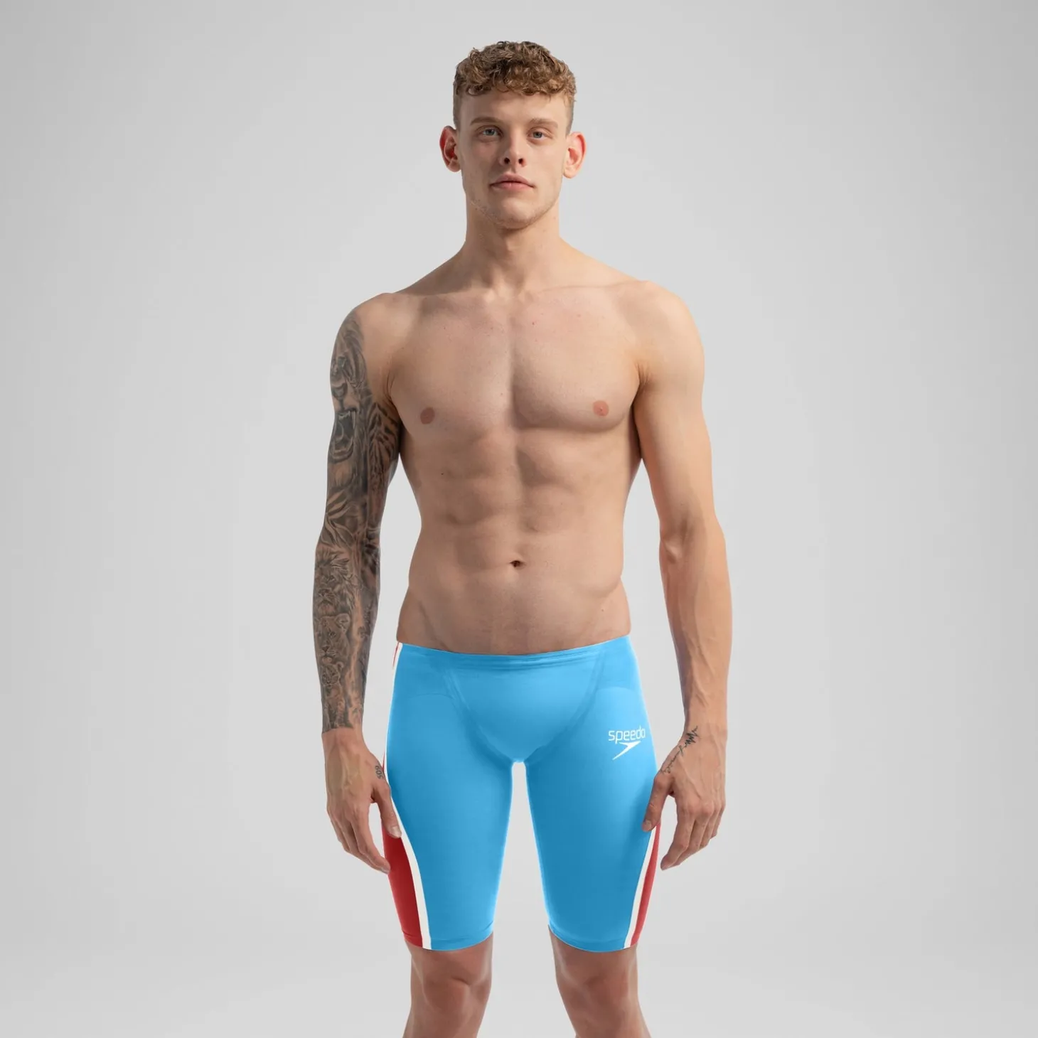 Shop Jammer - Fastskin LZR Pure Intent 2.0 pour Hommes Bleu/Rouge Homme Combinaisons Thriatlon & Eau Libre | Compétition