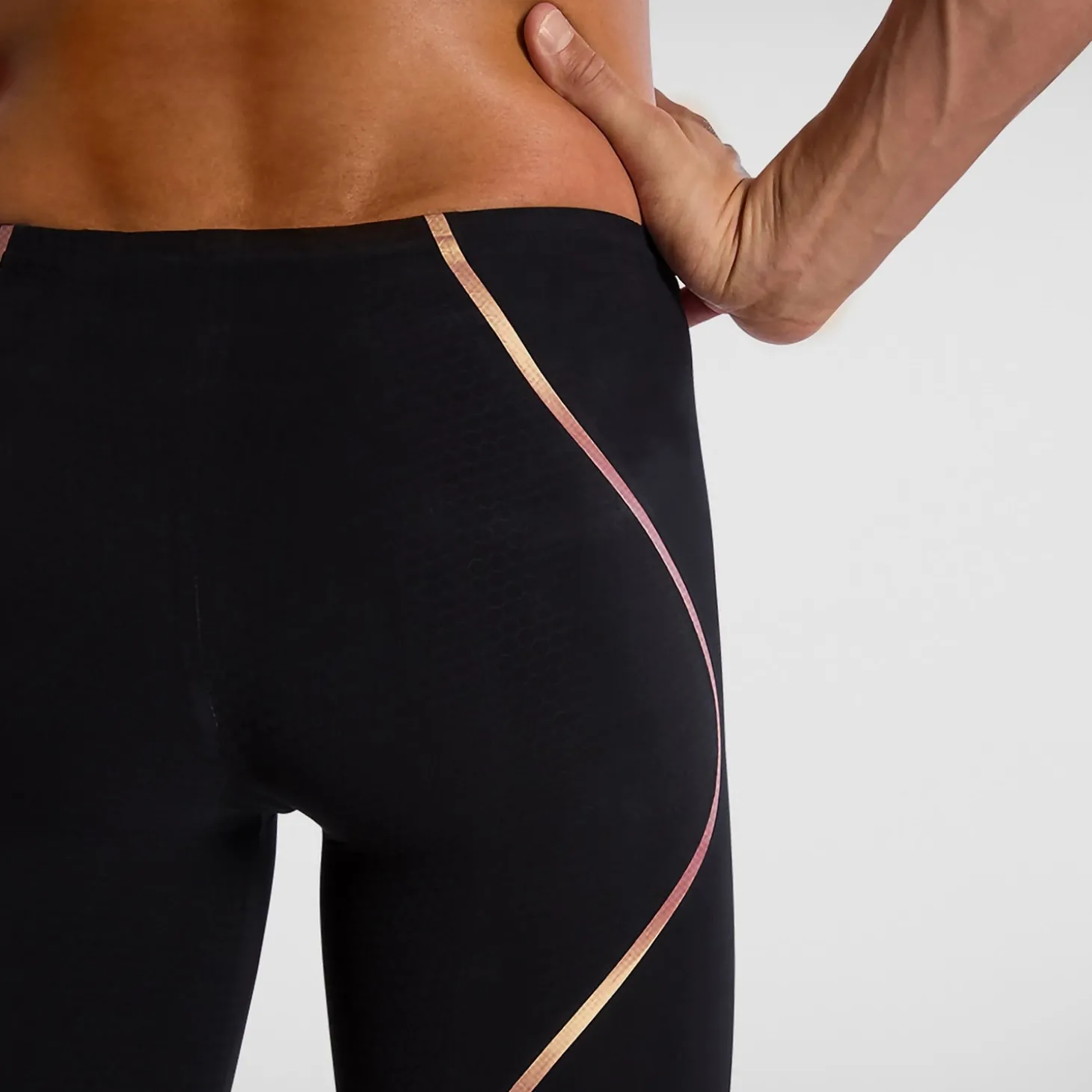 Shop Jammer Homme Fastskin LZR Pure intent taille haute noir/doré Homme Combinaisons Thriatlon & Eau Libre | Compétition