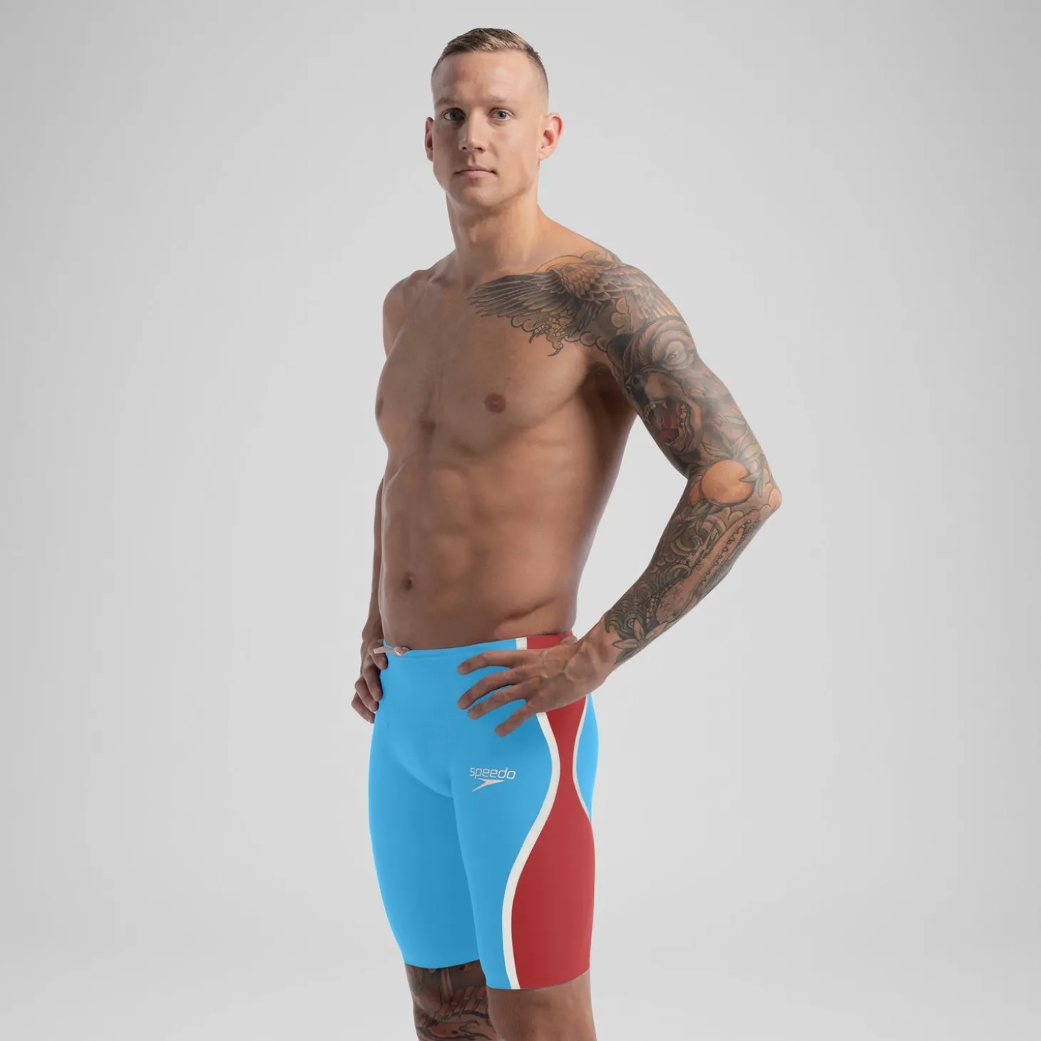 Cheap Jammer taille haute - Fastskin LZR Pure Intent 2.0 pour Hommes Bleu/Rouge Homme Combinaisons Thriatlon & Eau Libre | Compétition