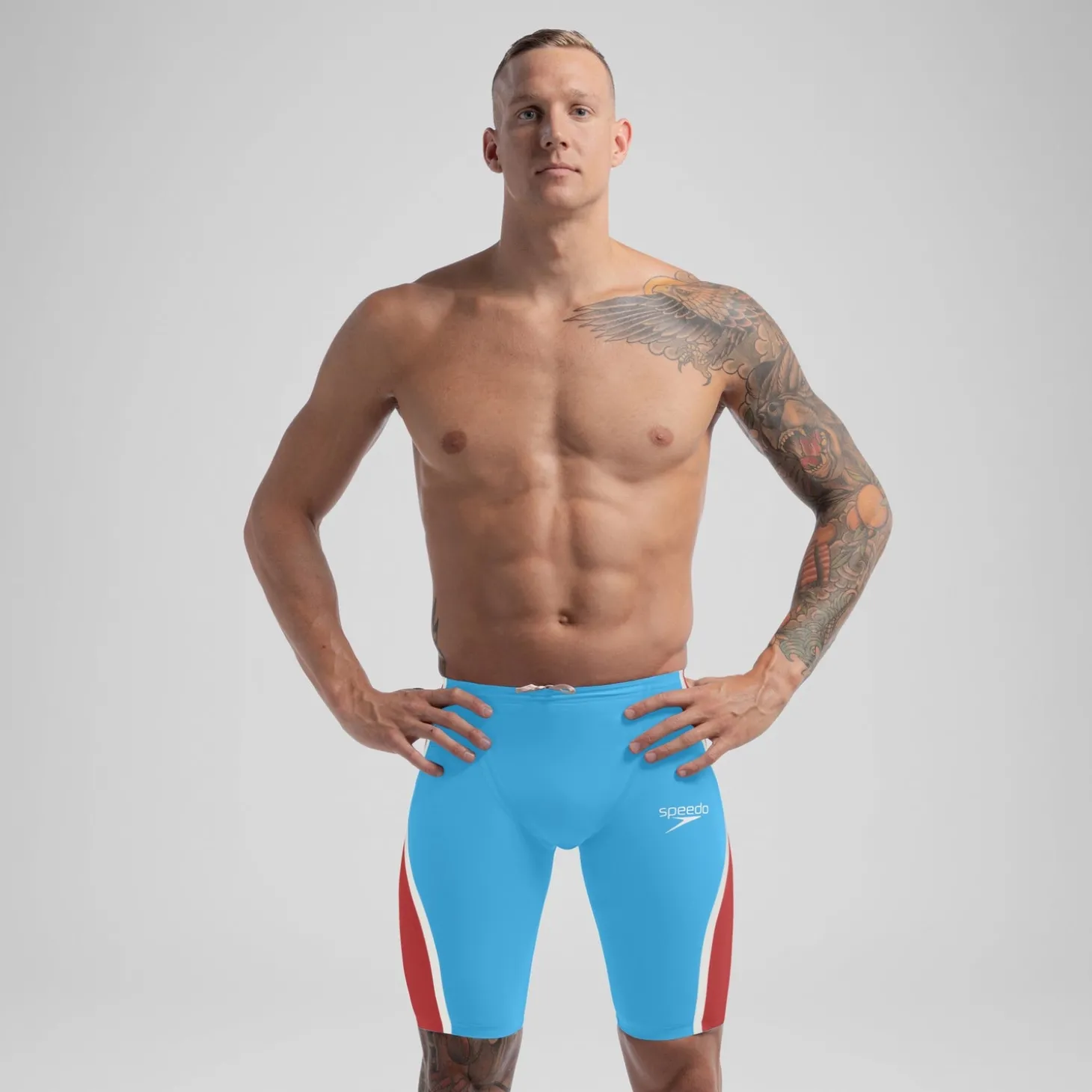 Cheap Jammer taille haute - Fastskin LZR Pure Intent 2.0 pour Hommes Bleu/Rouge Homme Combinaisons Thriatlon & Eau Libre | Compétition