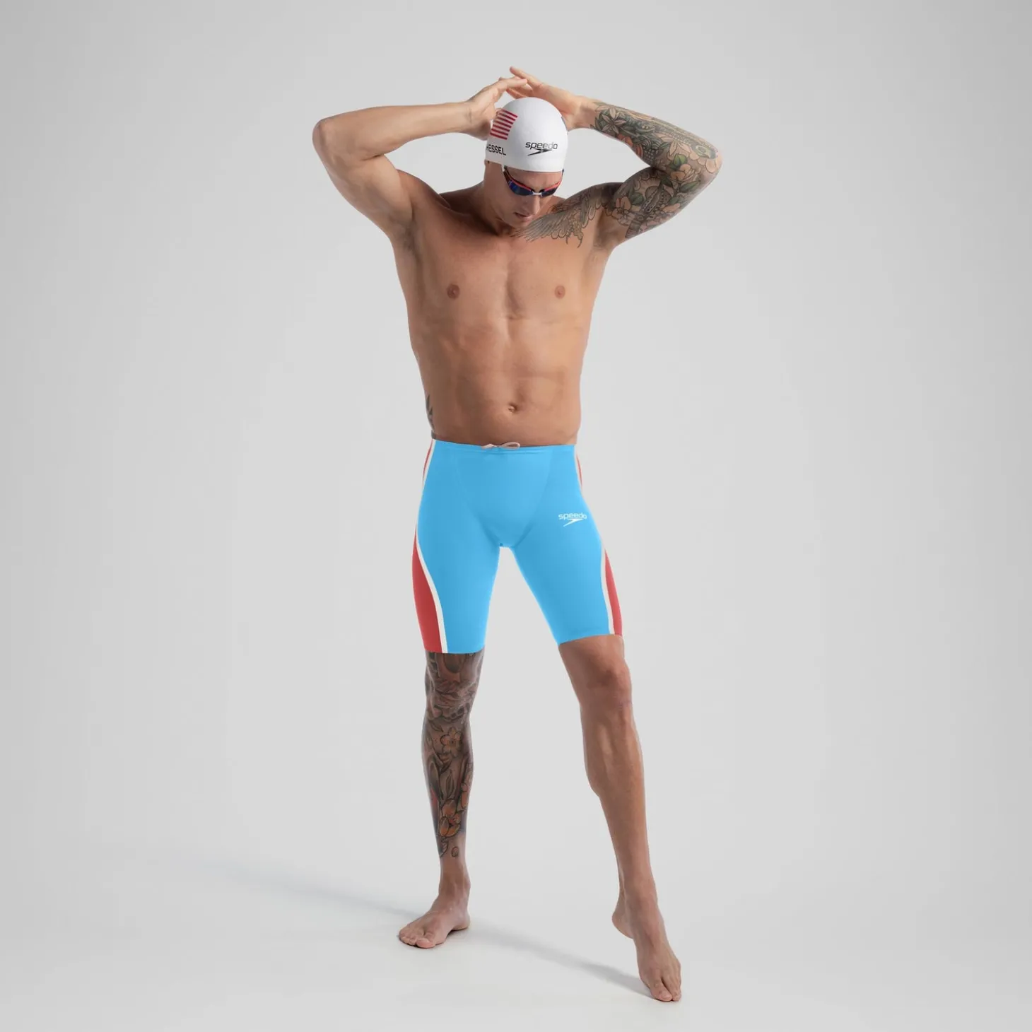 Cheap Jammer taille haute - Fastskin LZR Pure Intent 2.0 pour Hommes Bleu/Rouge Homme Combinaisons Thriatlon & Eau Libre | Compétition
