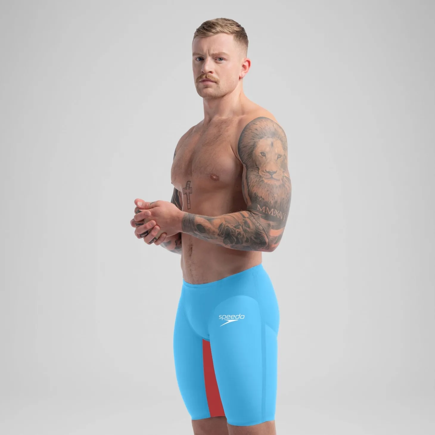 Best Jammer taille haute - Fastskin LZR Pure Valor 2.0 pour Hommes Bleu/Rouge Homme Combinaisons Thriatlon & Eau Libre | Compétition
