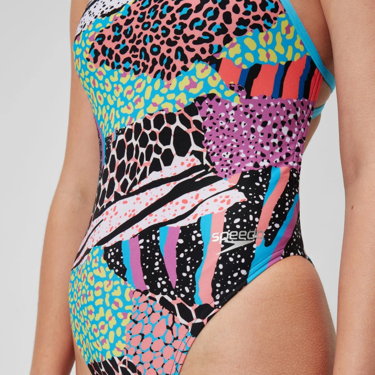 Store Maillot de bain à nouer au dos Allover Digital pour Femmes Noir/Vert matcha/Rouge sirène Femme Maillots 1 Pièce