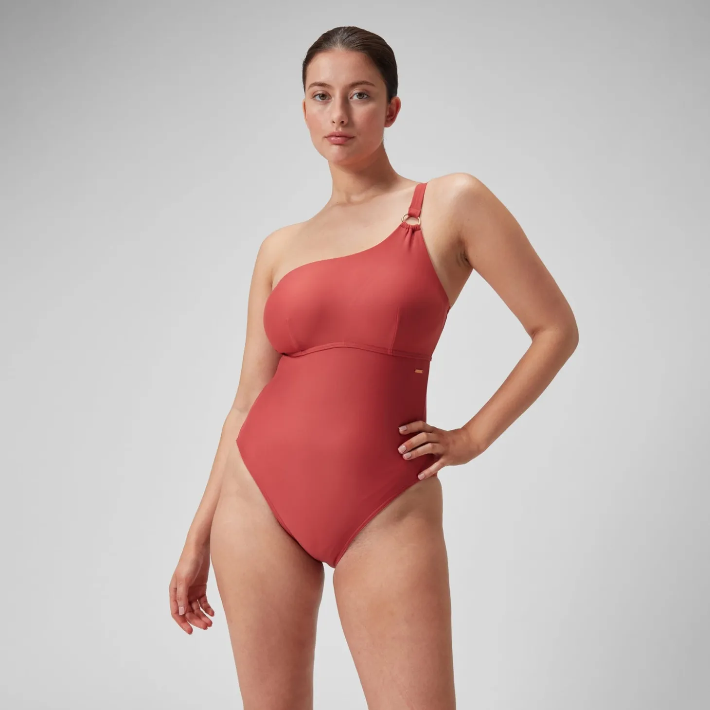 Cheap Maillot de bain 1 pièce Shaping asymétrique pour Femmes Poussière spatiale Femme Maillots Galbant