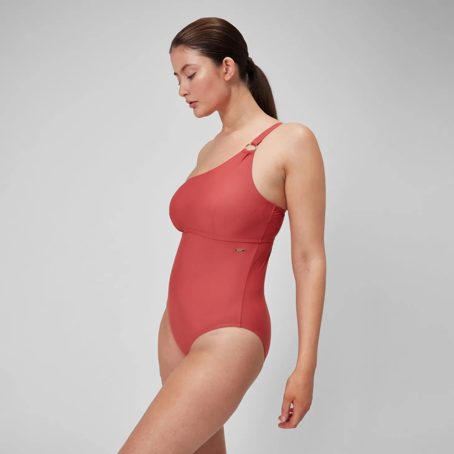 Cheap Maillot de bain 1 pièce Shaping asymétrique pour Femmes Poussière spatiale Femme Maillots Galbant