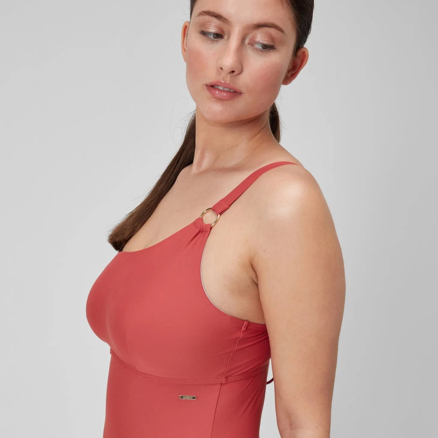 Cheap Maillot de bain 1 pièce Shaping asymétrique pour Femmes Poussière spatiale Femme Maillots Galbant