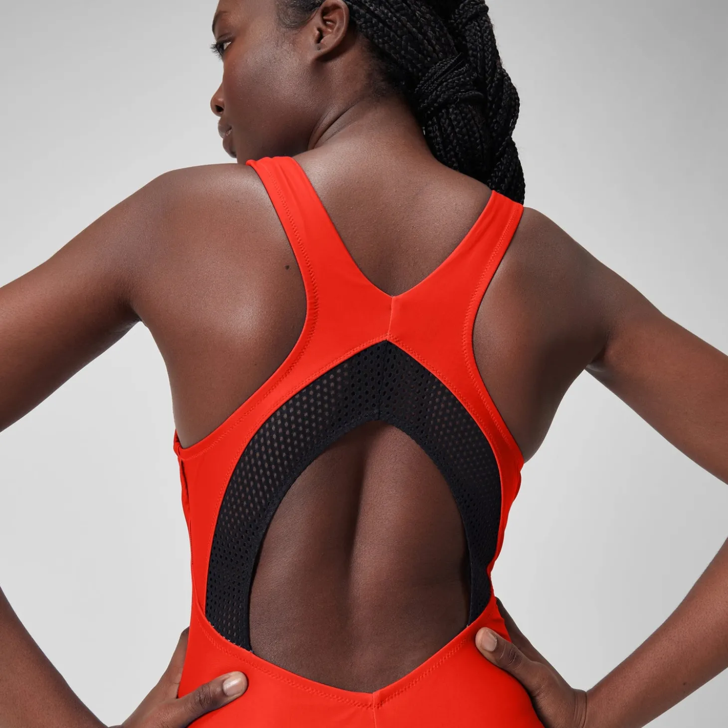 Discount Maillot de bain 1 pièce uni avec maille filet Scoop pour Femmes Dragon Fire Femme Maillots 1 Pièce