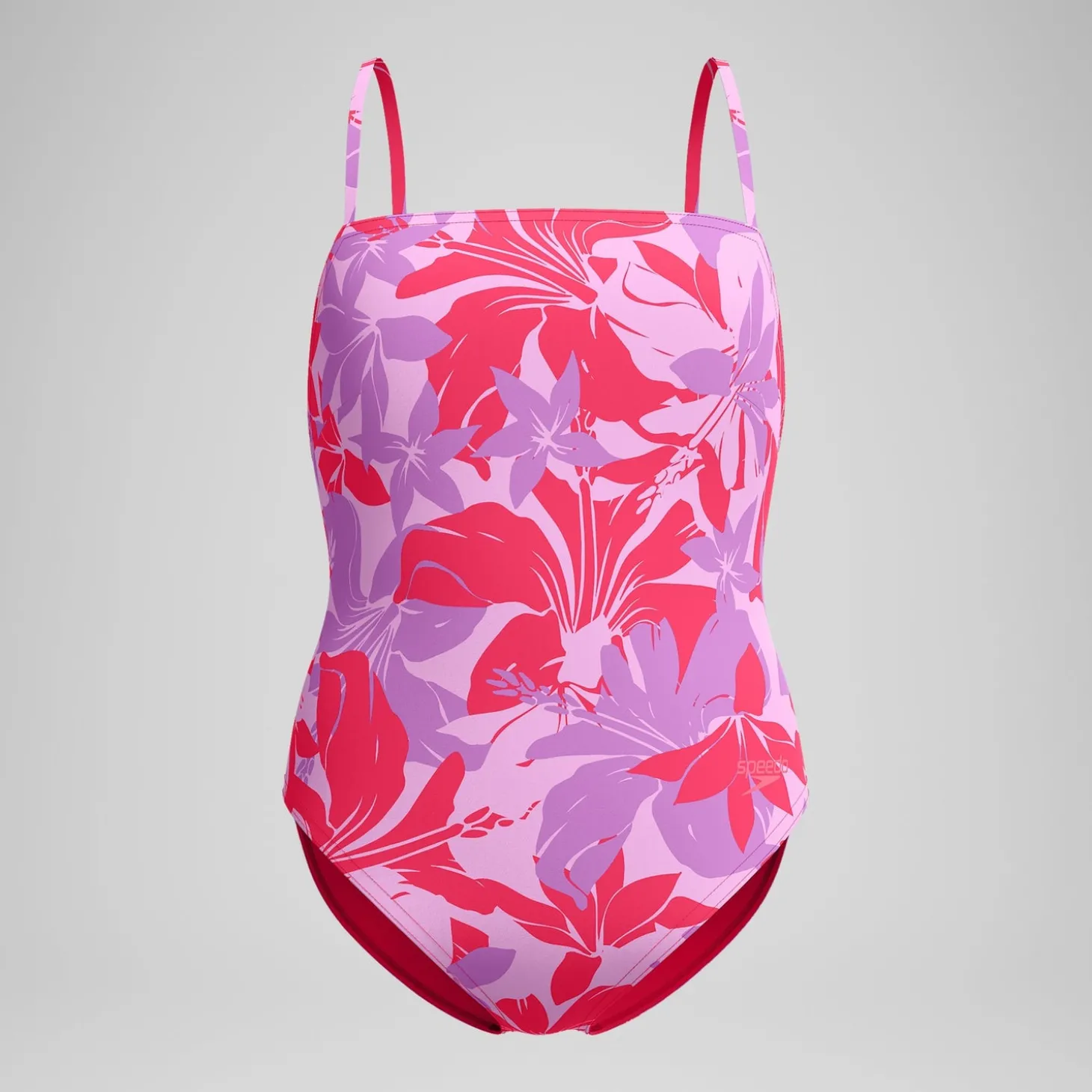 New Maillot de bain Femme ajustable à fines bretelles et imprimés rouge Femme Maillots 1 Pièce
