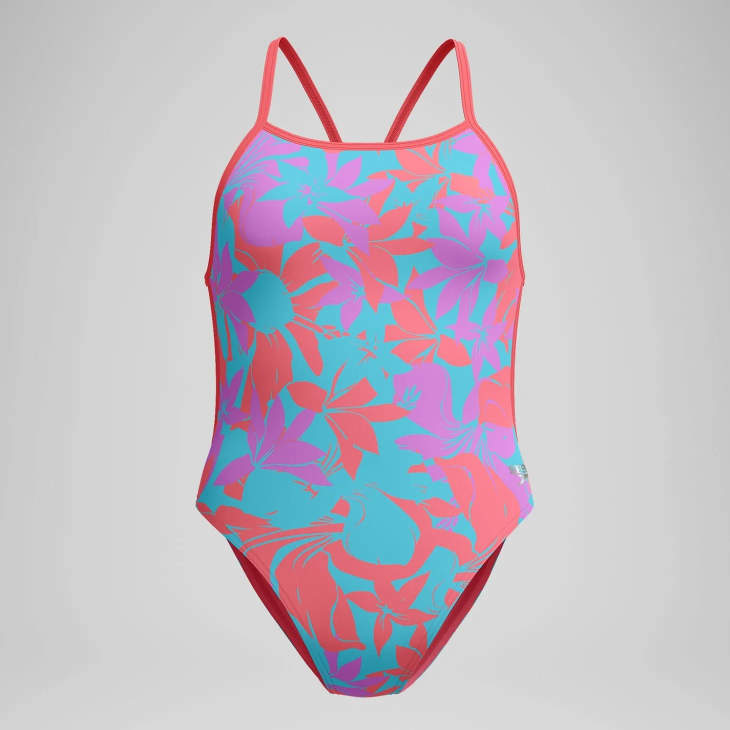 Online Maillot de bain Femme Club Training dos en V et imprimé rose/vert Femme Maillots 1 Pièce