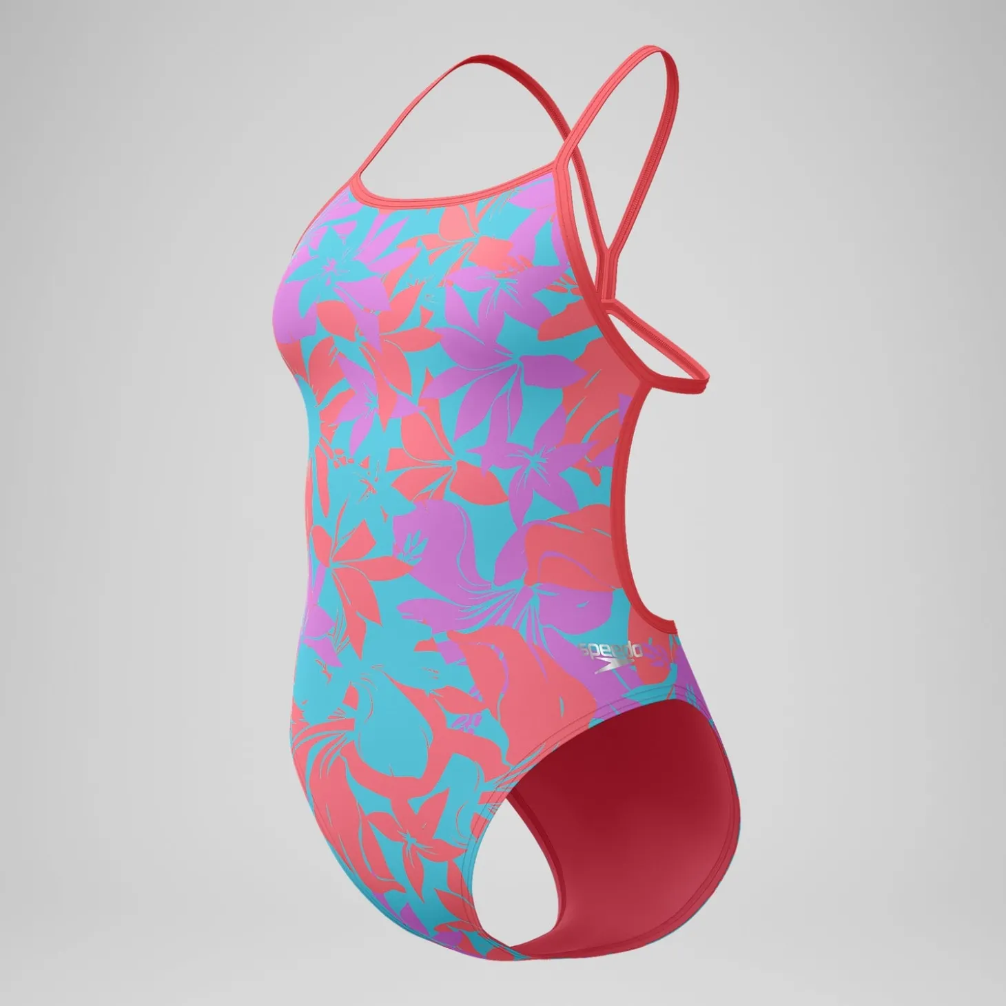 Online Maillot de bain Femme Club Training dos en V et imprimé rose/vert Femme Maillots 1 Pièce
