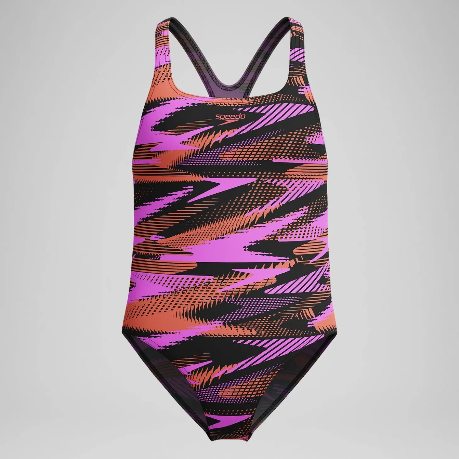 Discount Maillot de bain Fille HyperBoom Medalist imprimé noir/rose Enfant Maillots De Bain