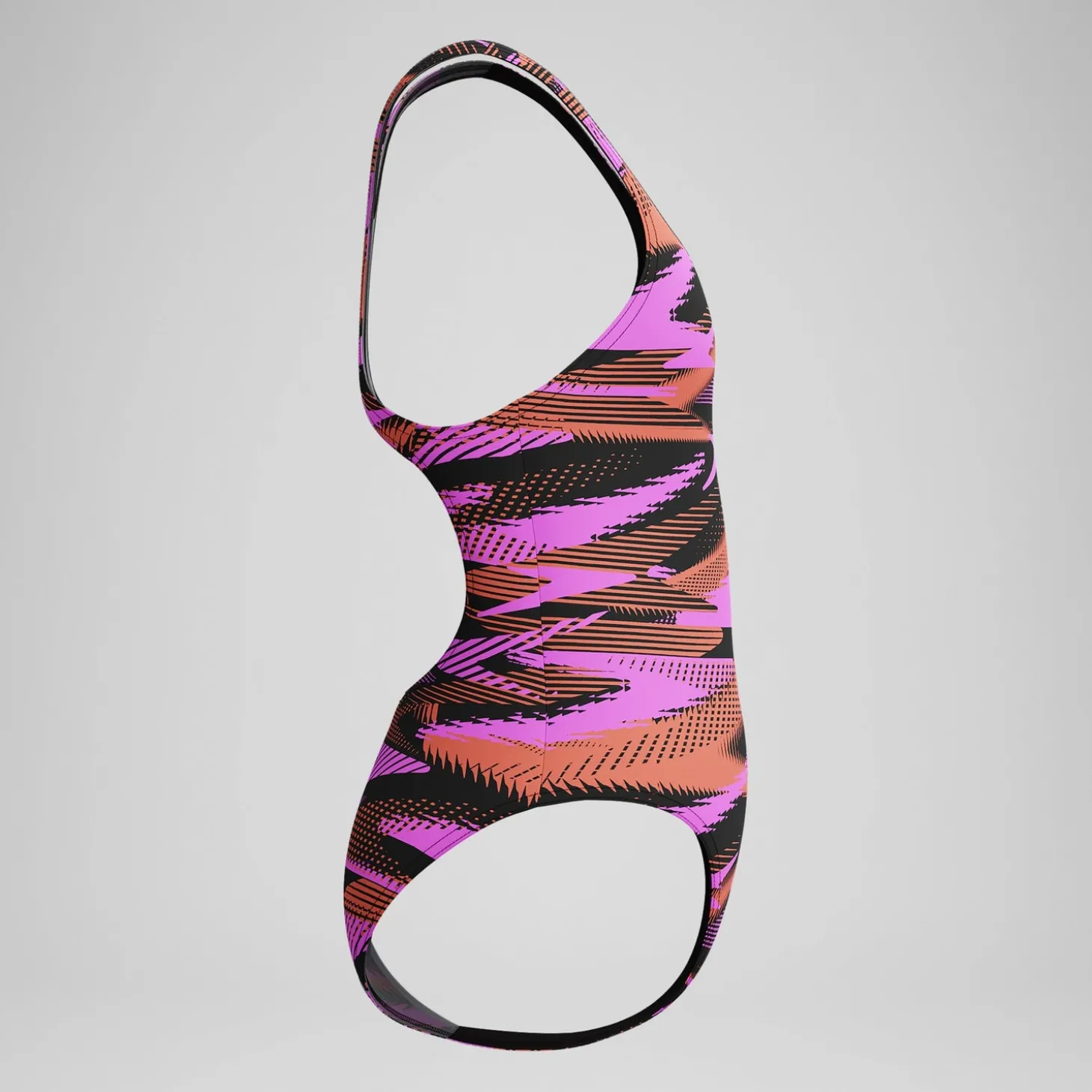 Discount Maillot de bain Fille HyperBoom Medalist imprimé noir/rose Enfant Maillots De Bain