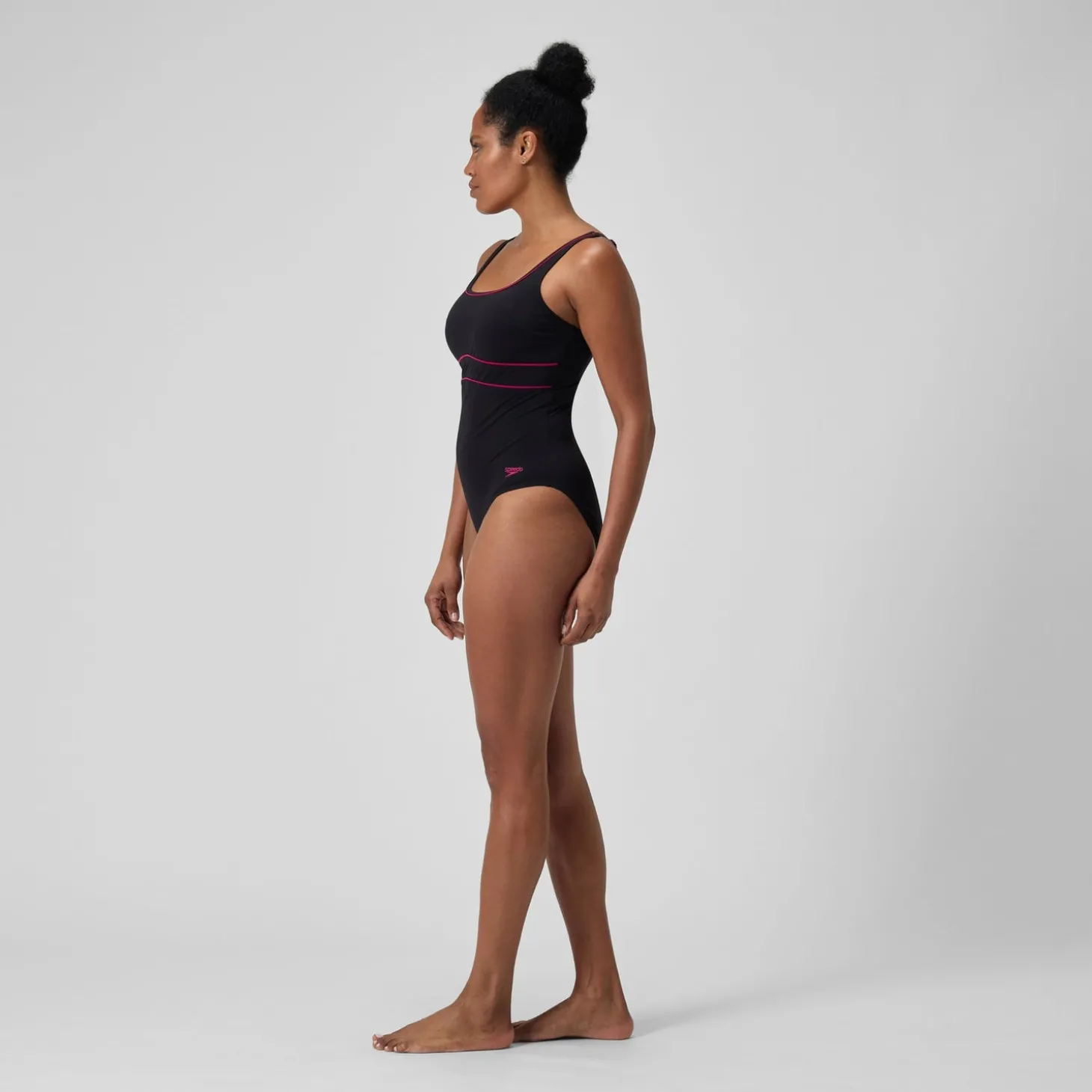 Flash Sale Maillot de bain gainant Femmes ContourEclipse pour Femmes Noir/Magenta brume Femme Maillots Galbant