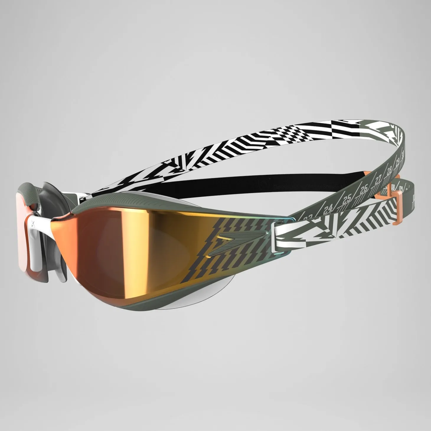 Sale Miroir Fastskin Hyper Elite lunettes Vert campagne/Noir/Nectarine/Blanc Femme Compétition | Compétition