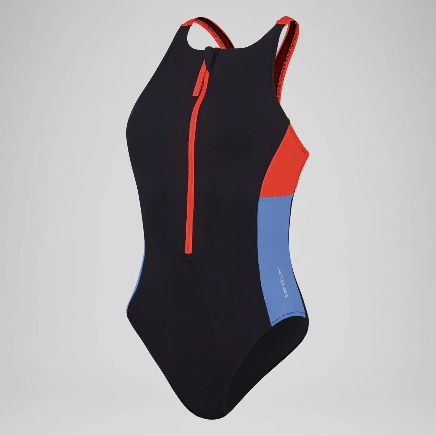 New 1 pièce color-block zippé pour Femmes Dragon Fire Femme Maillots 1 Pièce