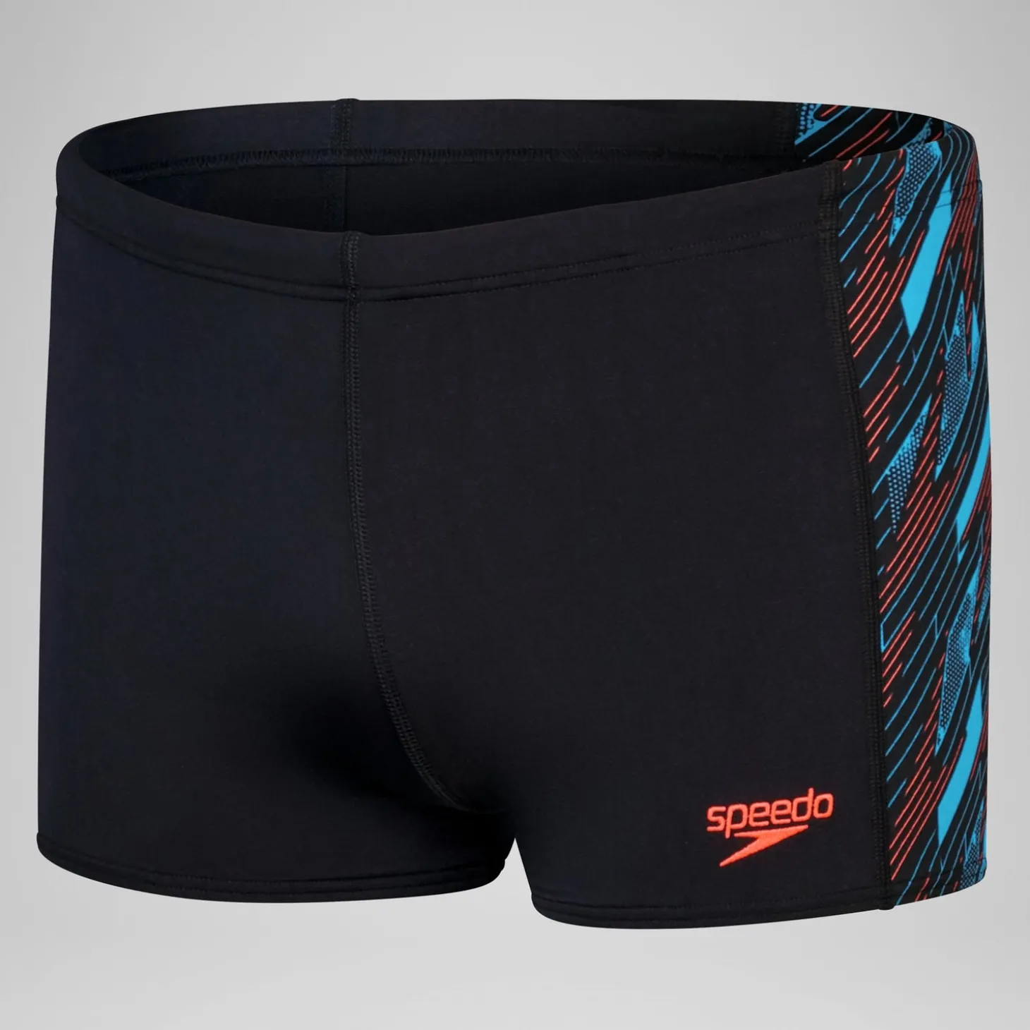 Hot Short de bain Aquashort HyperBoom à empiècement pour Hommes Noir/Bleu picton/Rouge sirène Homme Aquashorts