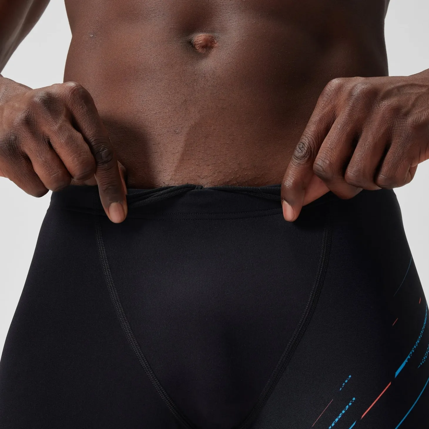Store Short de bain Aquashort Hyperboom coupe en V pour Hommes Noir/Bleu picton/Rouge sirène Homme Aquashorts