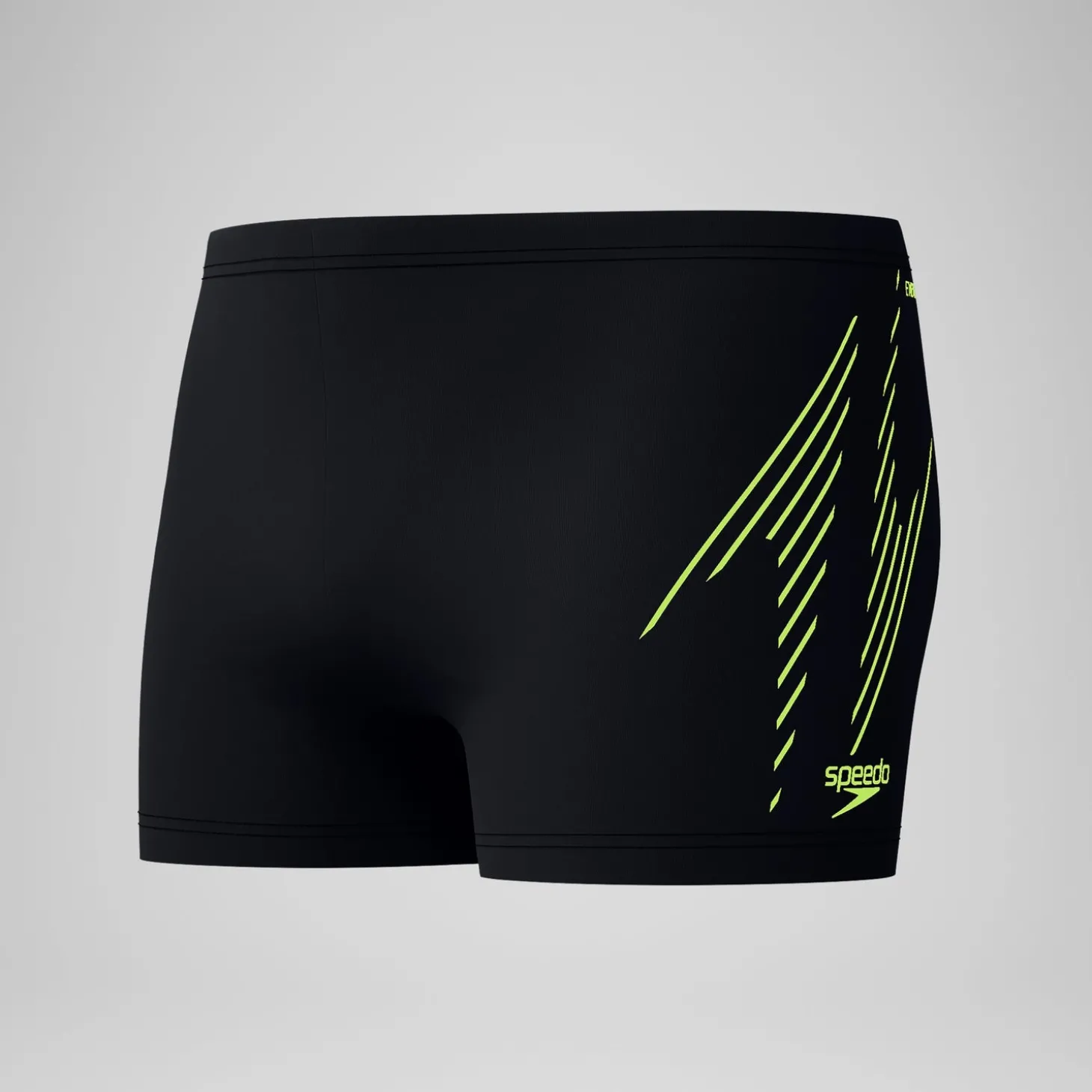 Discount Short de bain homme à imprimé intégral XPRESS LITE 18 pouces noir/jaune Homme Aquashorts