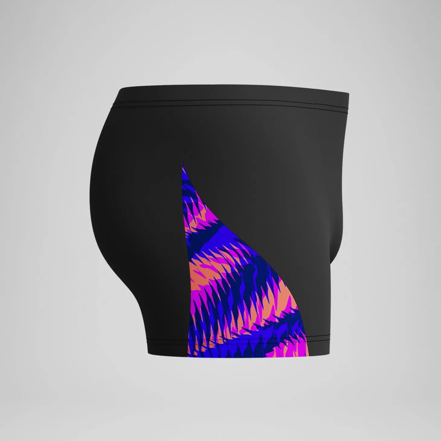 Fashion Short de bain Homme Club Training V-Cut imprimé noir/rose Homme Aquashorts
