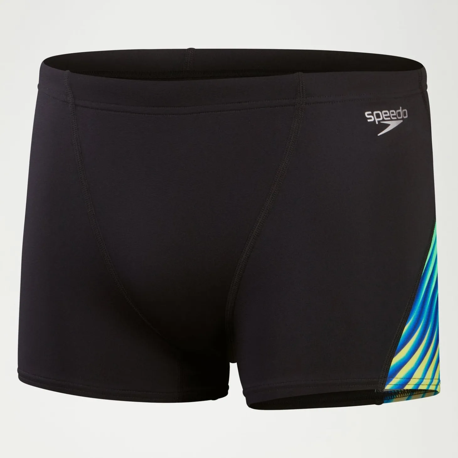 Store Short de bain homme coupe en V Allover Digital Noir/bleu Homme Aquashorts