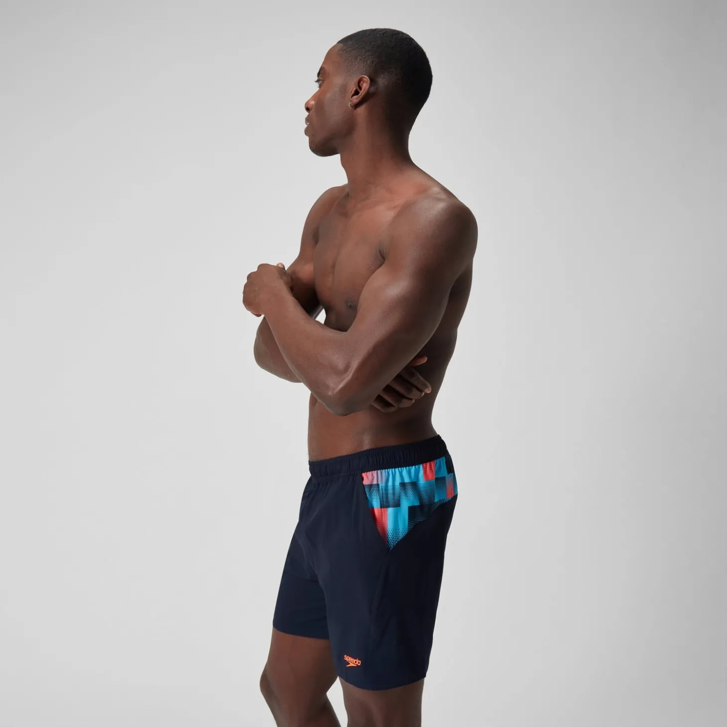 Sale Short de bain Hommes à empiècement XPRESS LITE 16 pouces pour Hommes Bleu Marine/Bleu Homme Shorts De Bain