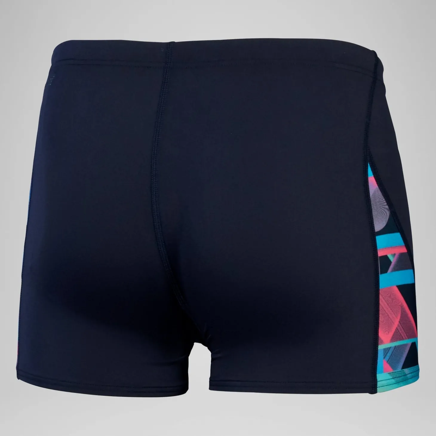 Online Short de bain Hommes coupe en V Allover Digital pour Hommes Bleu marine profond/Rouge sirène Homme Aquashorts