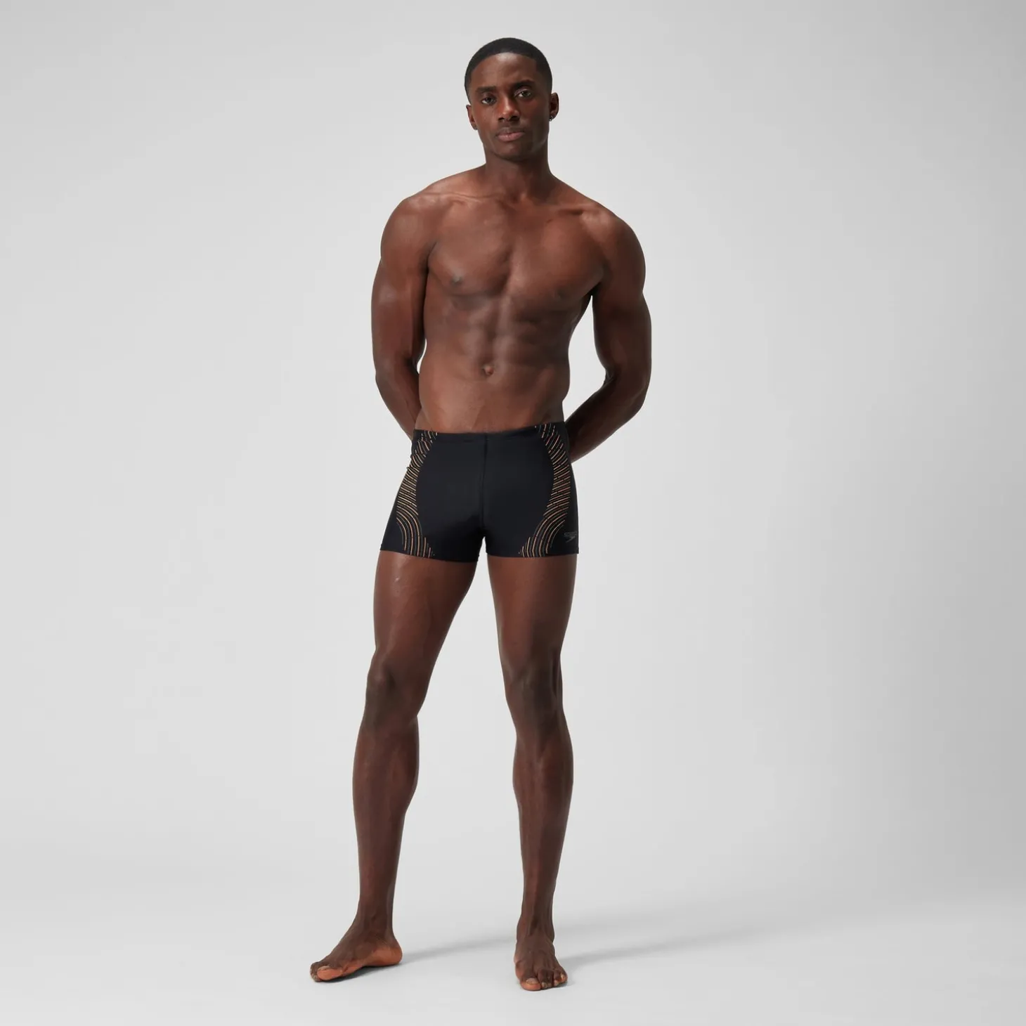 Flash Sale short de bain Hommes imprimé Duo Logo pour Hommes Noir/Vert campagne/Nectarine Homme Aquashorts