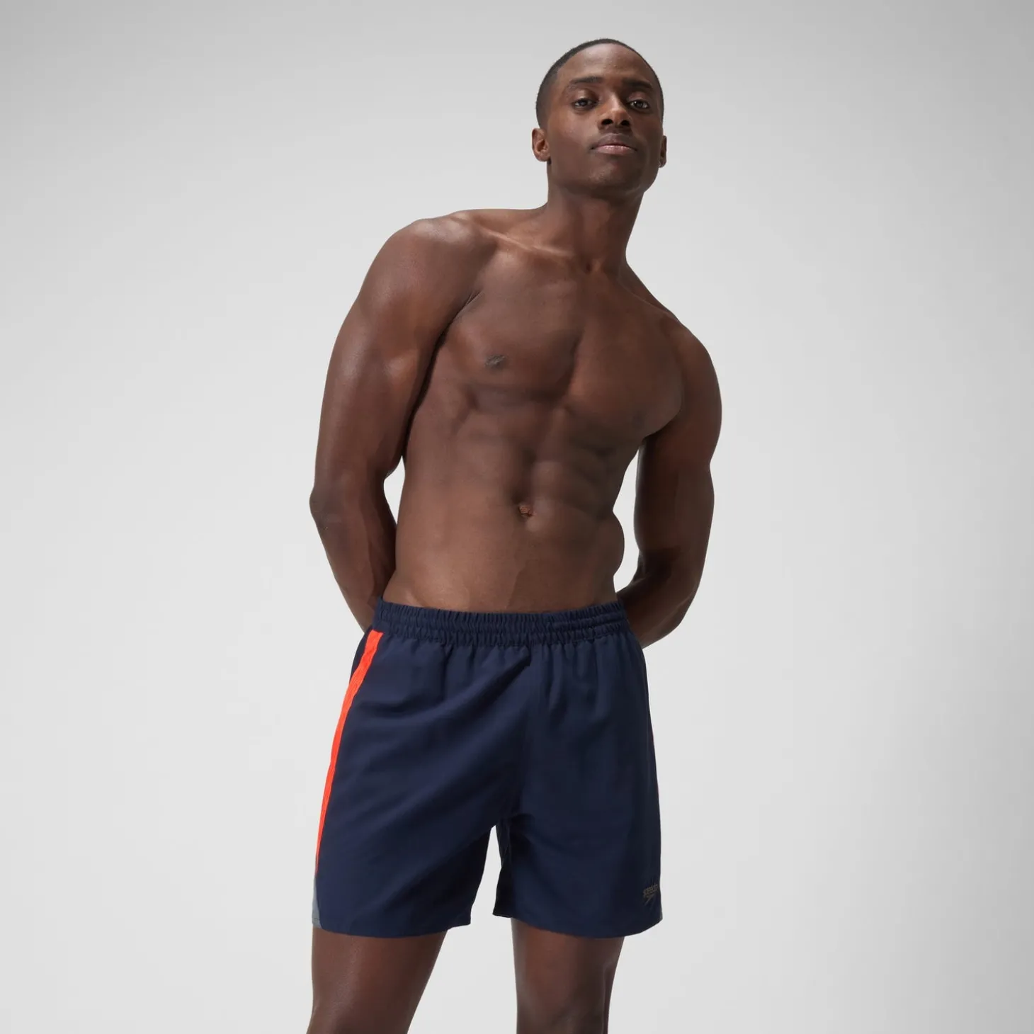 Clearance Short de bain Hyperboom Splice 16" pour Hommes Bleu Marine/Rouge Homme Shorts De Bain