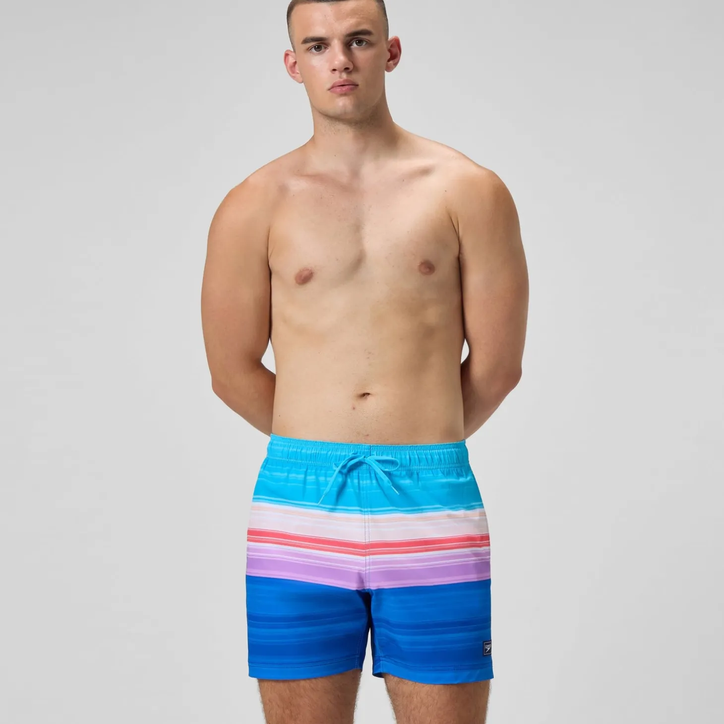 Flash Sale Short de bain Redondo Edge imprimé 40 cm, hommes, bleu/rose Homme Shorts De Bain