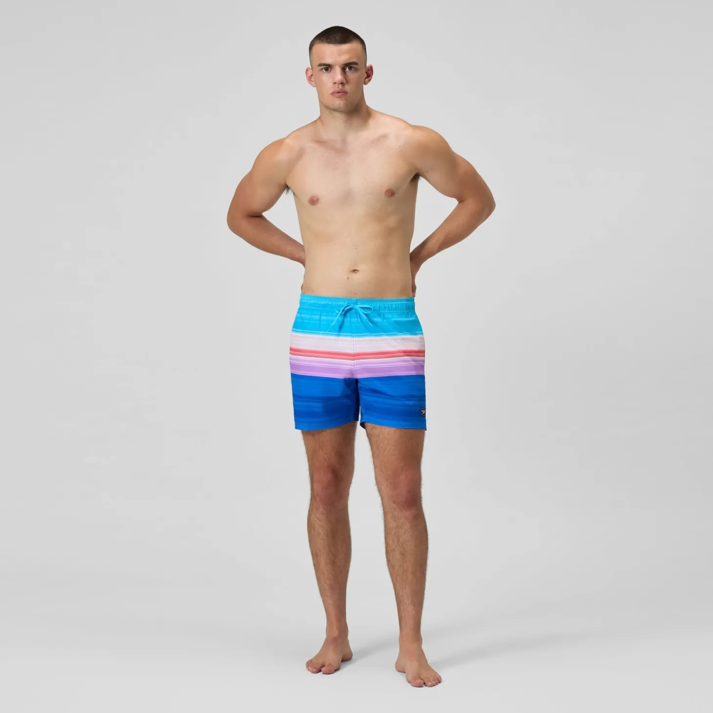 Flash Sale Short de bain Redondo Edge imprimé 40 cm, hommes, bleu/rose Homme Shorts De Bain