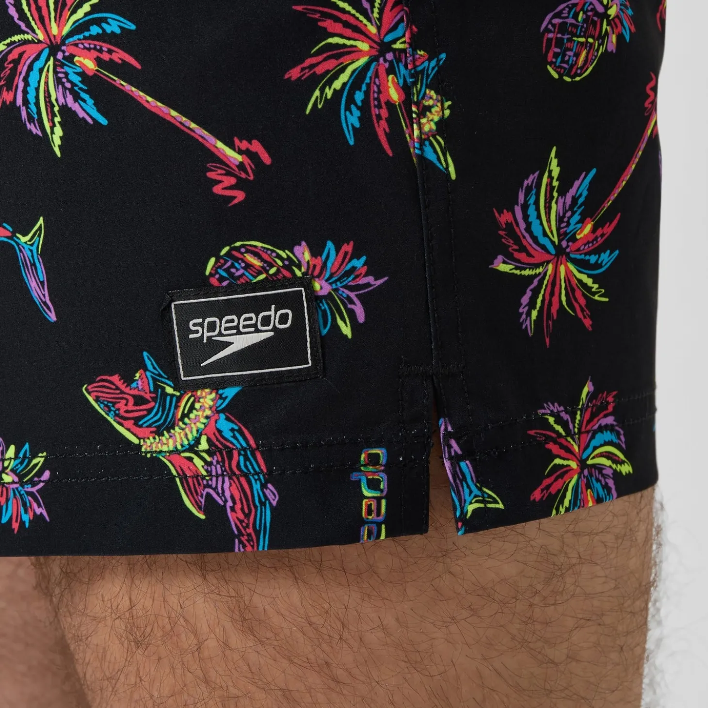 Online Short de bain Redondo Edge imprimé 40 cm, hommes, noir/orange Homme Shorts De Bain