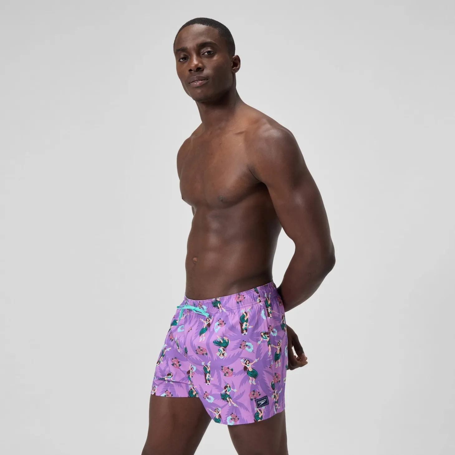 Outlet Short de bain Redondo Edge imprimé 35 cm, hommes, rose Homme Shorts De Bain
