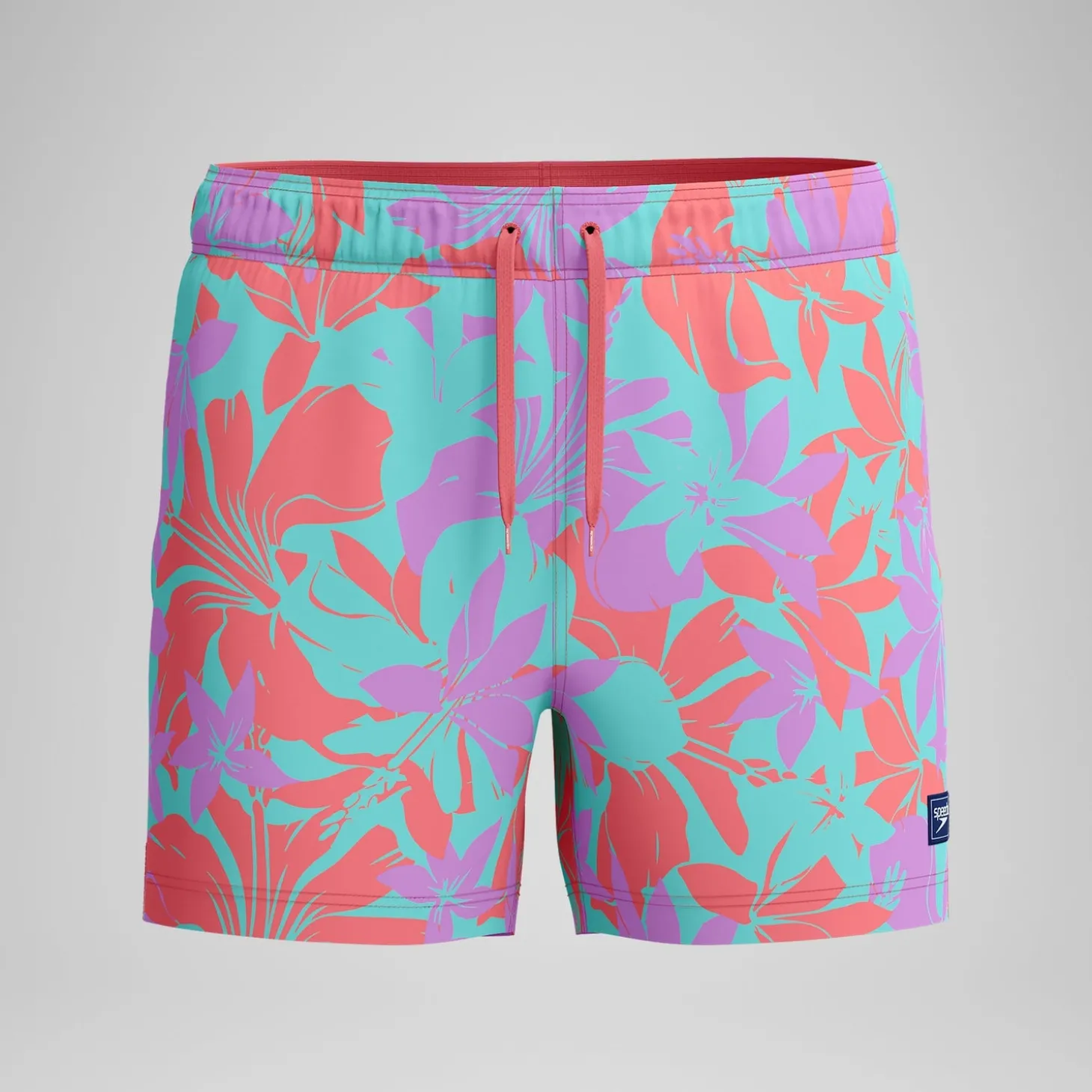 Store Short de bain Redondo Edge imprimé 35 cm, hommes, rose/orange Homme Shorts De Bain