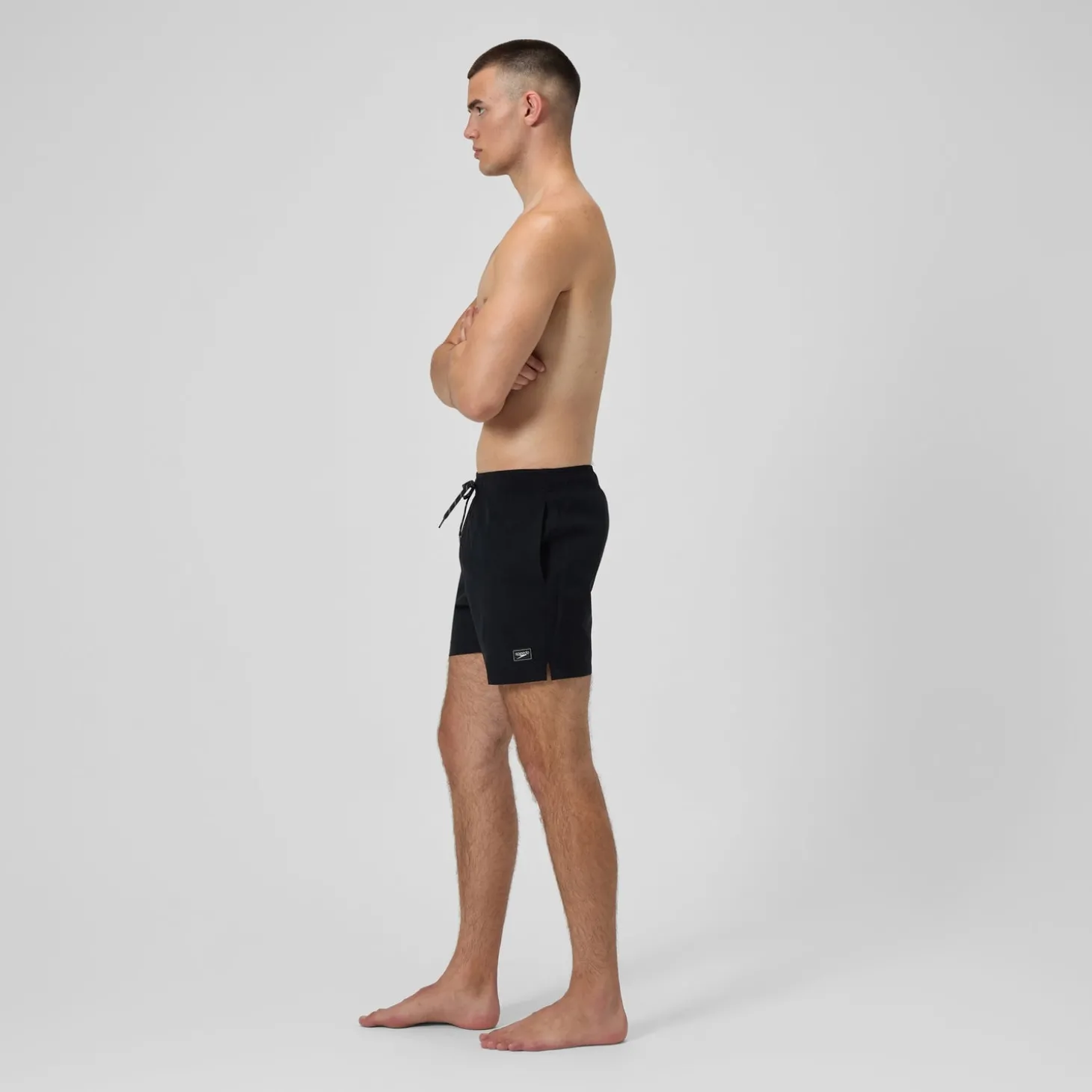 New Short de bain Redondo Edge uni 40 cm, hommes, noir Homme Shorts De Bain